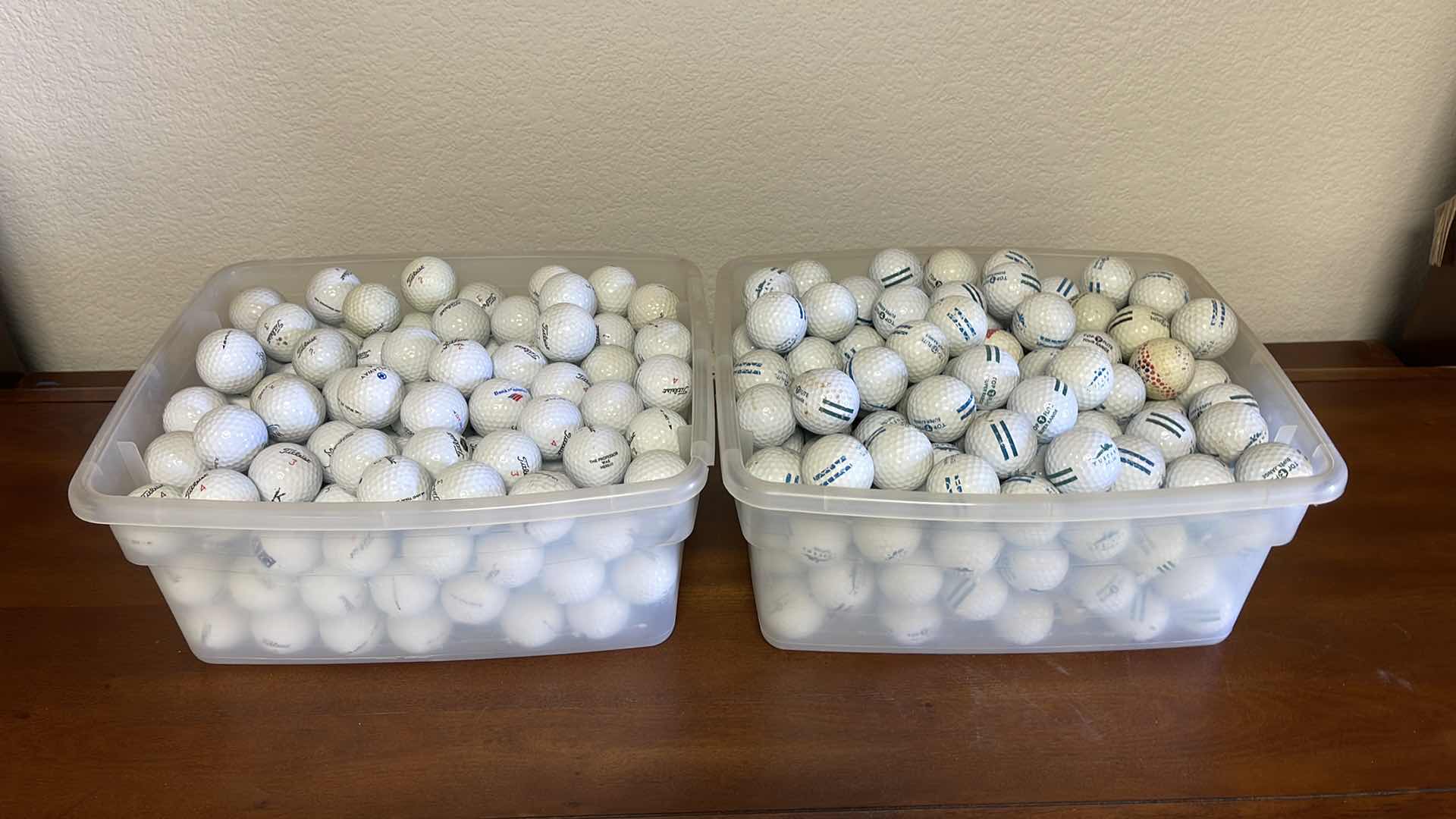 Photo 1 of 2 BINS OF GOLF BALLS