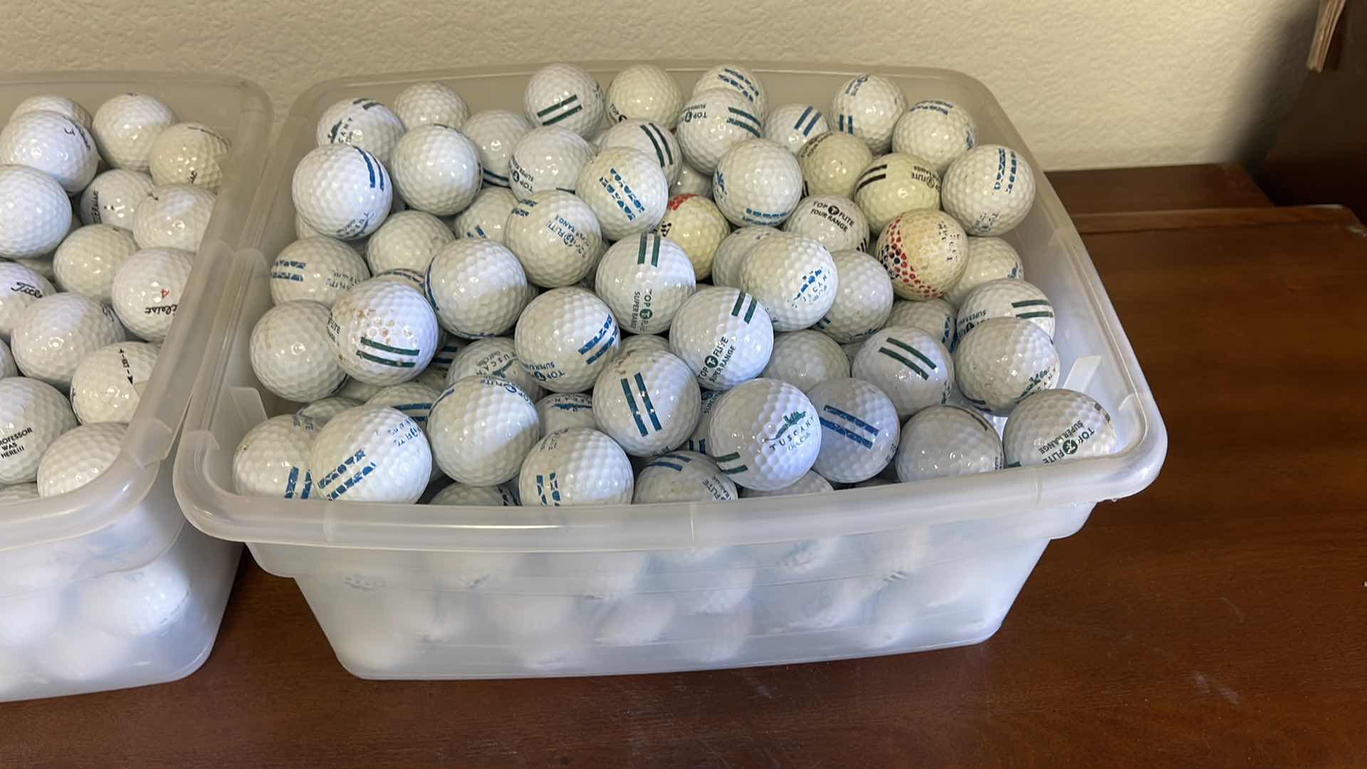Photo 1 of 2 BINS OF GOLF BALLS