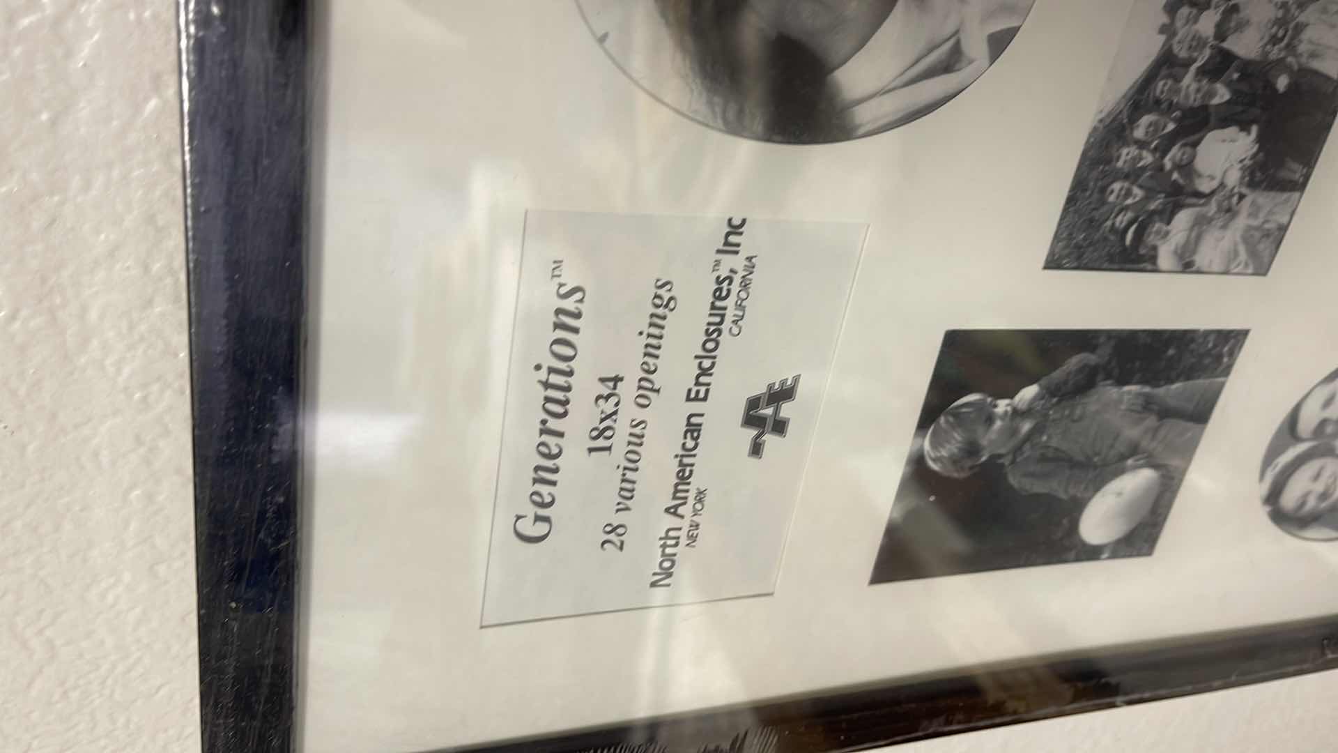 Photo 2 of GENERATIONS PHOTO MEMORY FRAME 18” X 34”