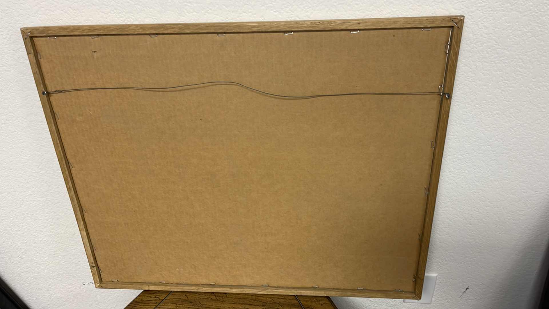 Photo 1 of WOOD FRAMED BOAT PICTURE 29” X 23”