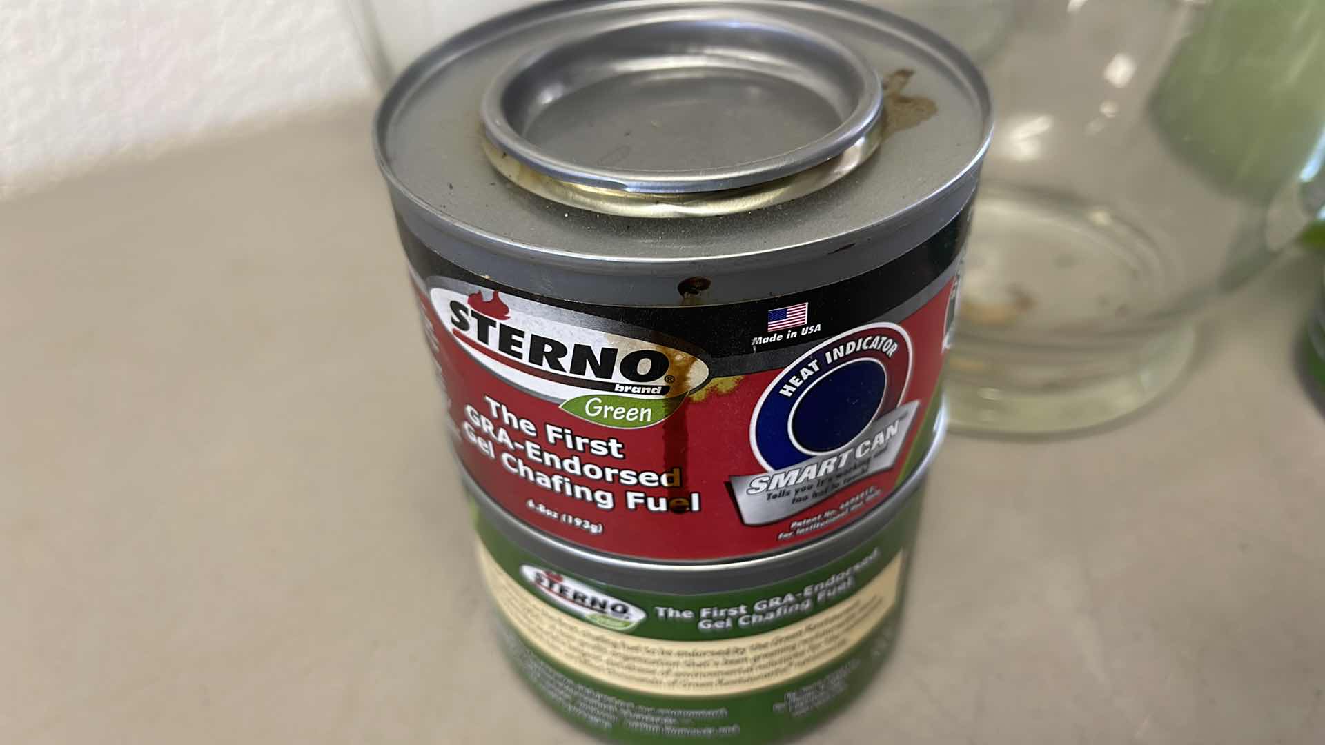 Photo 3 of 7 VASE GLASS SET W GEL CHAFING FUEL