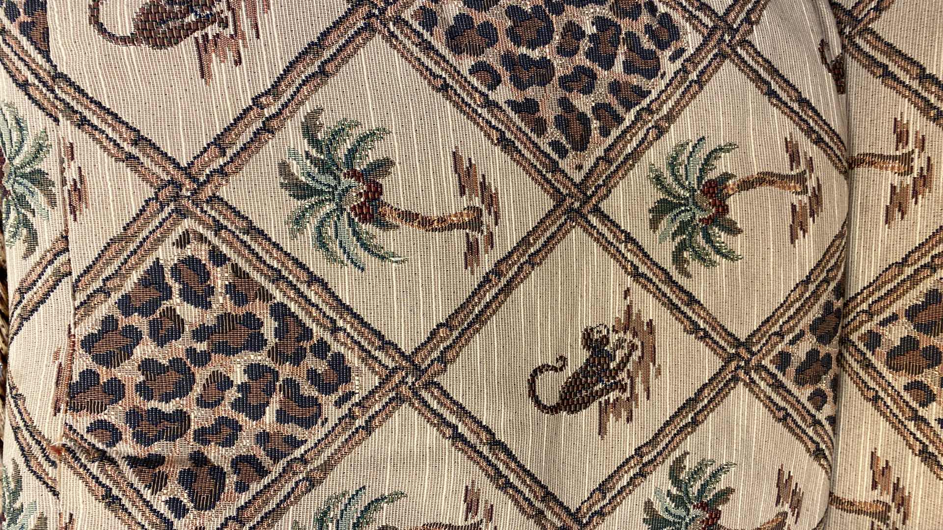 Photo 1 of TOMMY BAHAMA CHAIR TROPICAL UPHOLSTERY WITH RATTAN