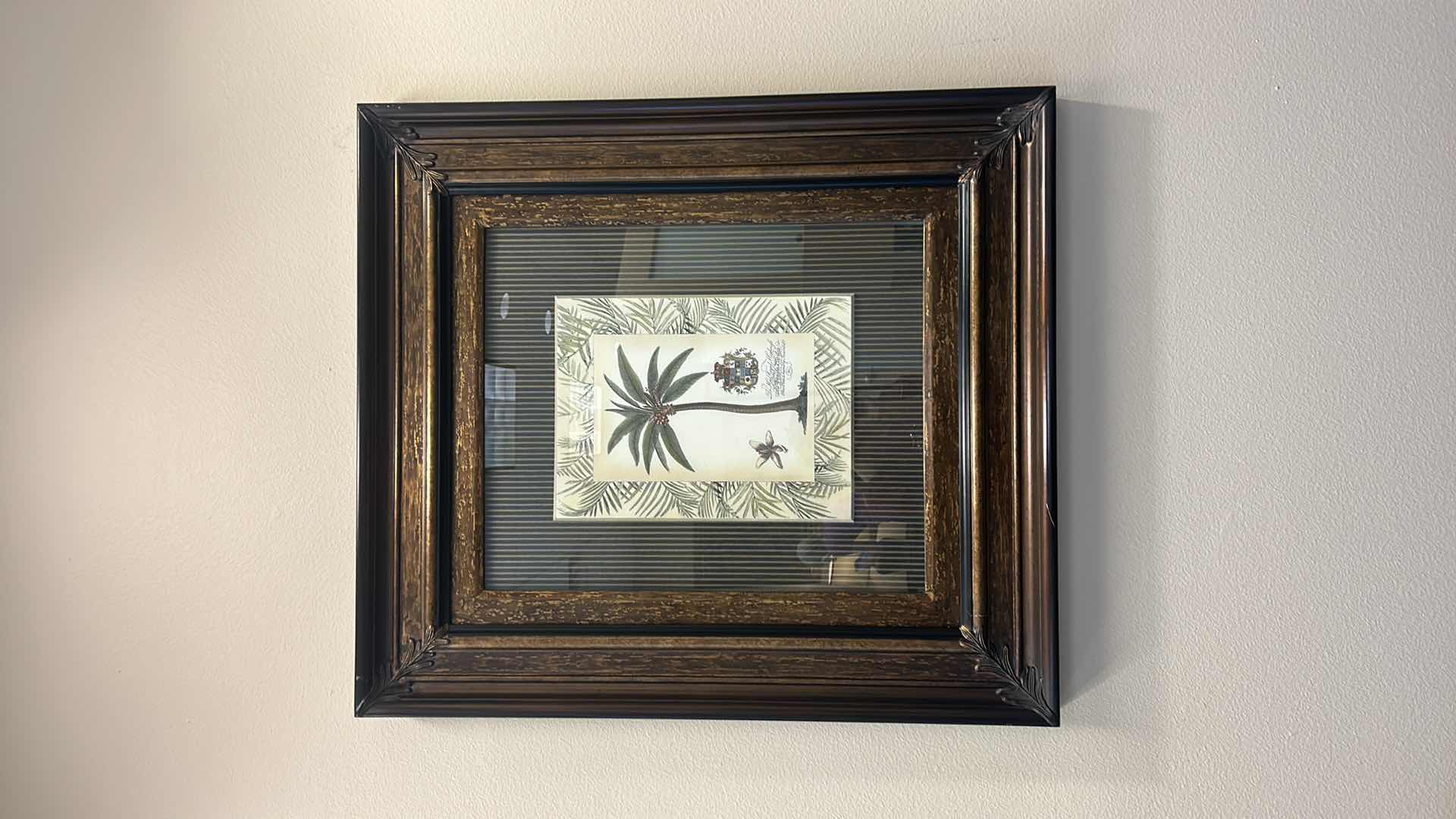 Photo 1 of ARTWORK ORNATE BRONZE AND BLACK FRAMED “PALM TREE” BY TOMMY BAHAMA ARTWORK 32” x 37”