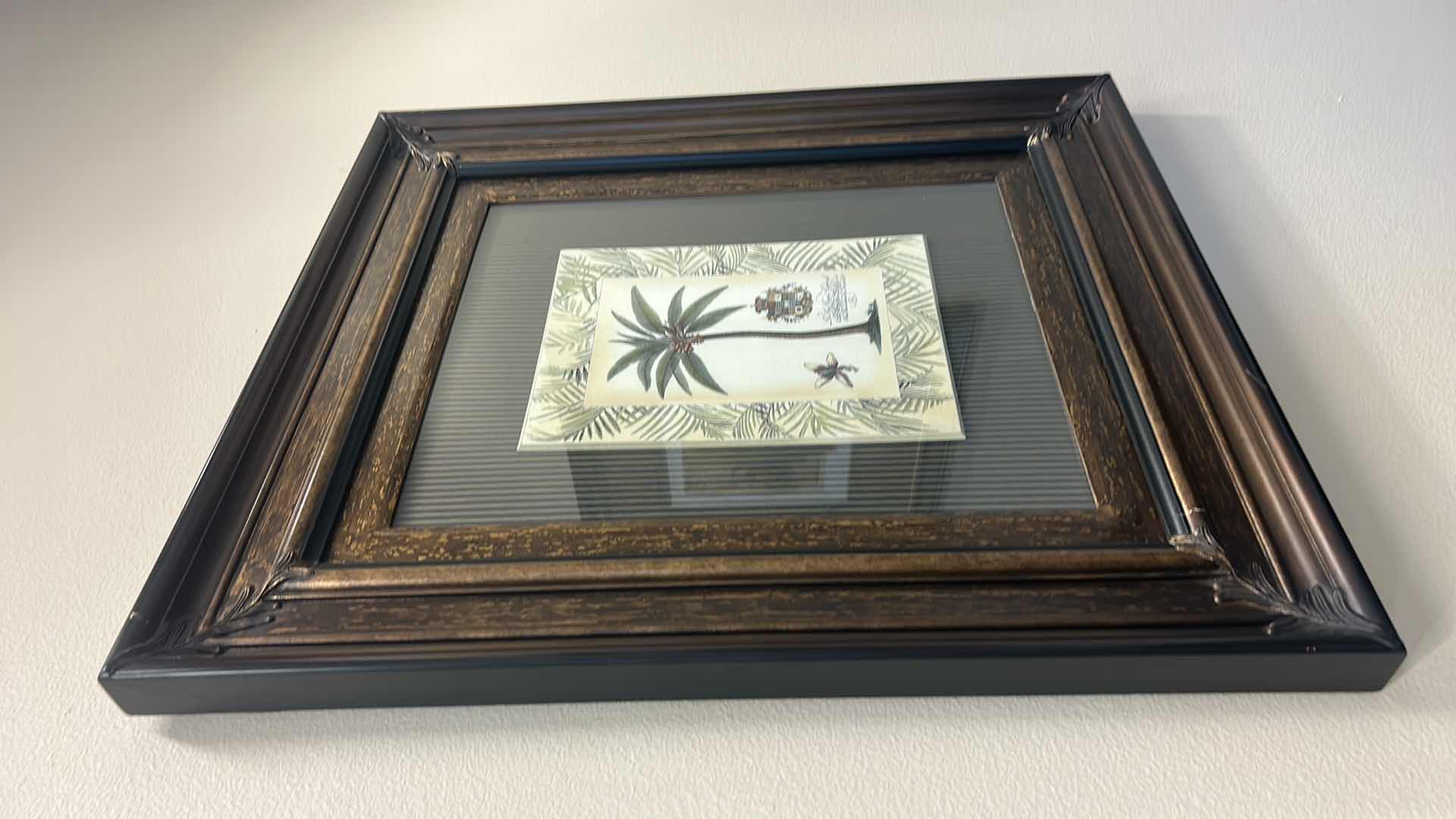 Photo 1 of ARTWORK ORNATE BRONZE AND BLACK FRAMED “PALM TREE” BY TOMMY BAHAMA ARTWORK 32” x 37”