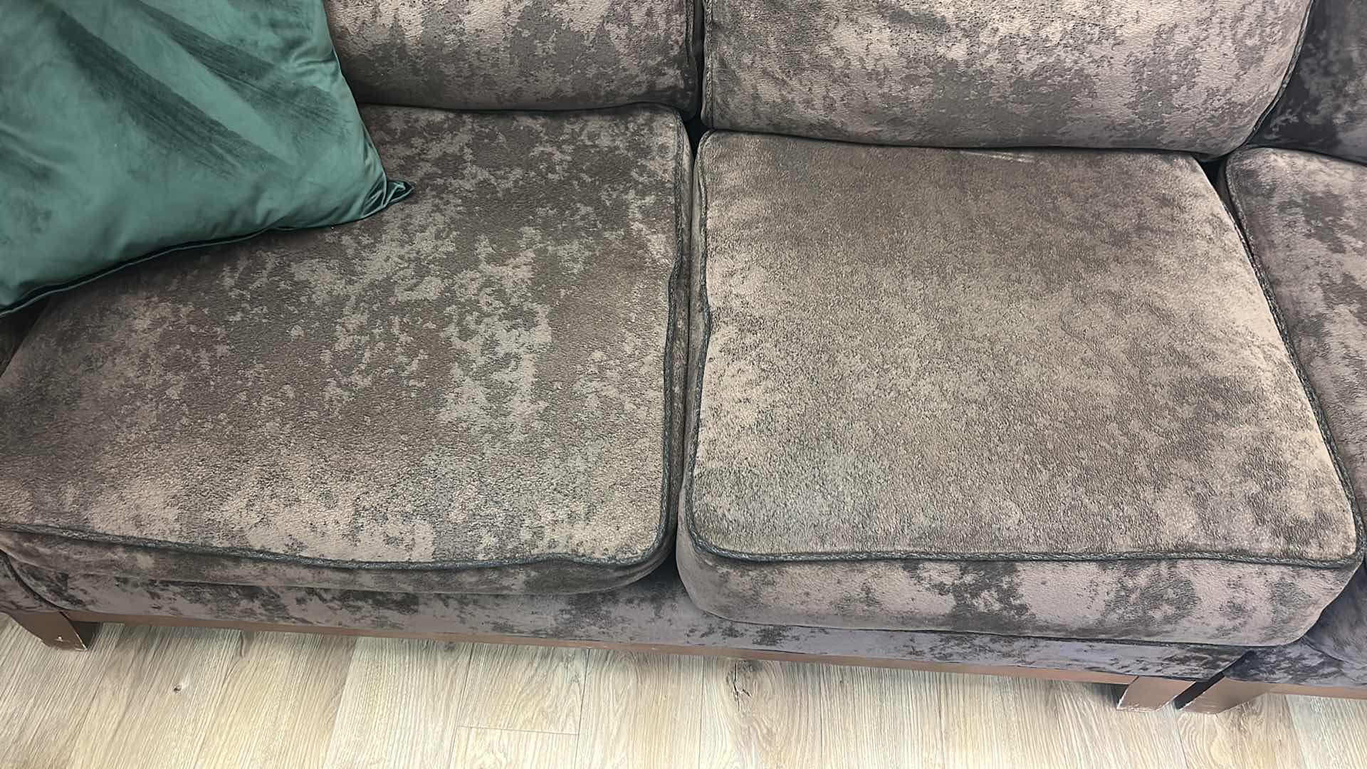 Photo 1 of J RAYMOND COLLECTION BROWN 4 PIECE SECTIONAL WITH PILLOWS 10’ x 8’