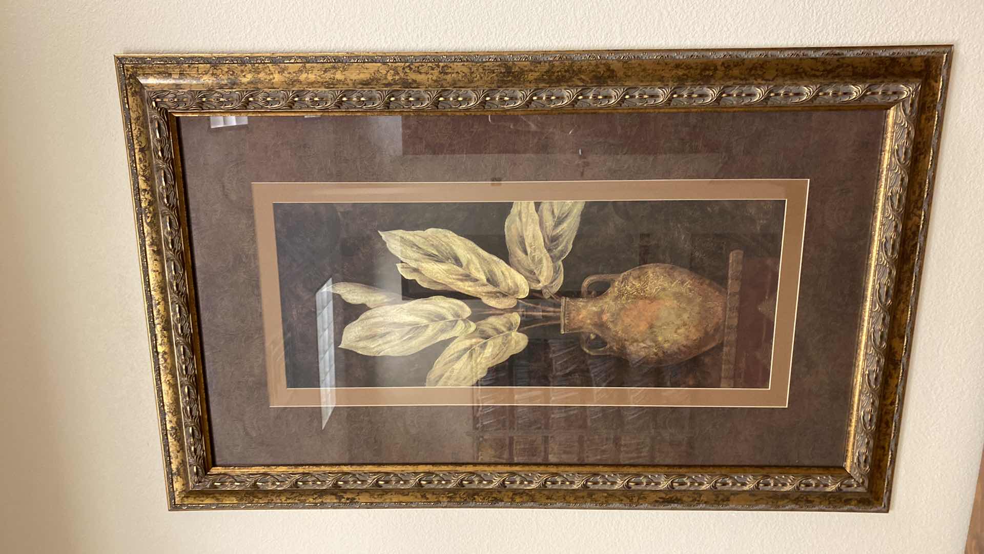 Photo 1 of FRAMED TOMMY BAHAMA “TROPICALS IN VASE” ARTWORK 28” X 48”