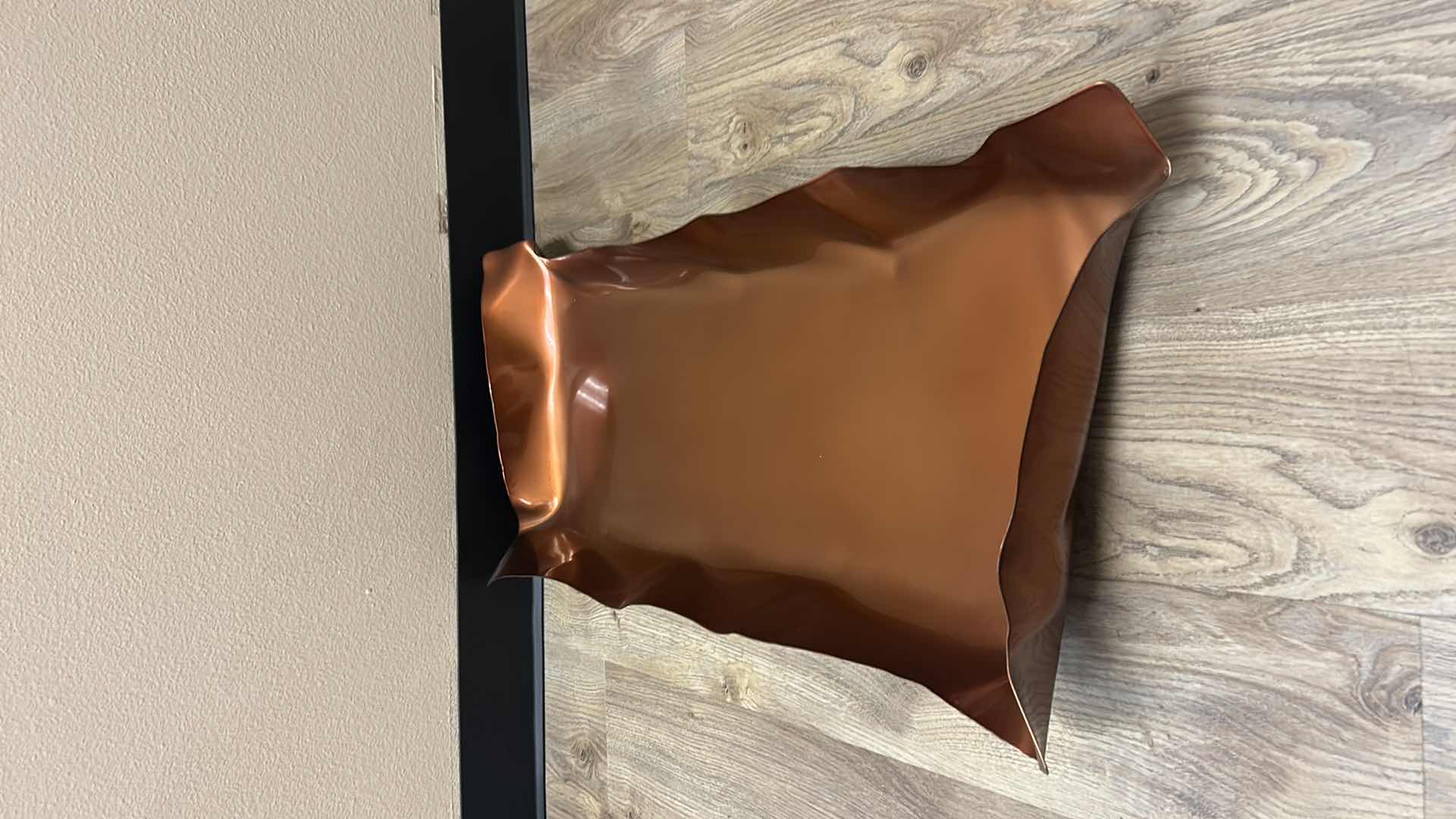 Photo 1 of ABSTRACT SCULPTURED COPPER TRAY 28” x 12” x H3”