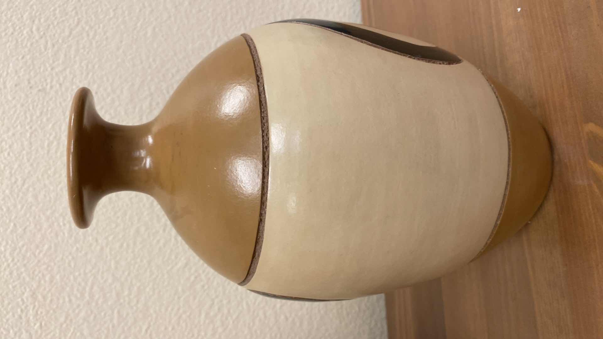 Photo 1 of PAIR OF POTTERY VASES MADE IN NICARAGUA TALLEST 24”