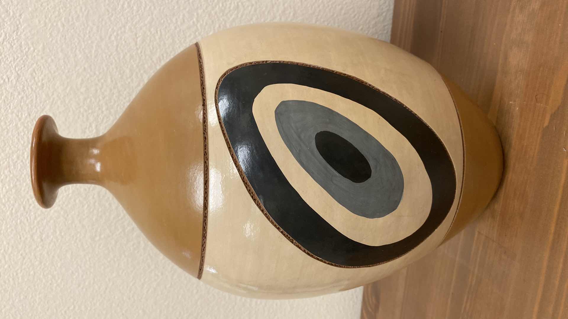 Photo 1 of PAIR OF POTTERY VASES MADE IN NICARAGUA TALLEST 24”