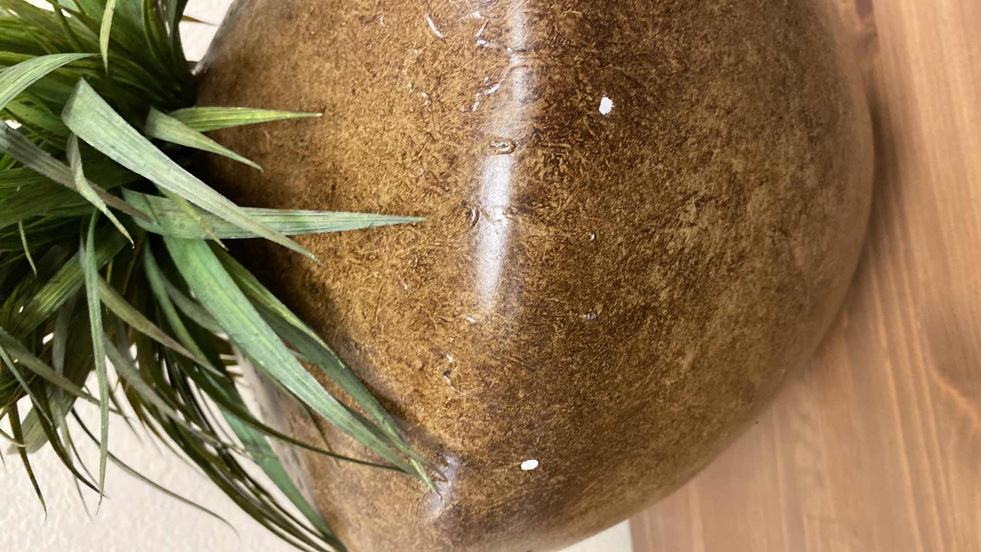 Photo 1 of CERAMIC VASE WITH FAUX PLANT H13”