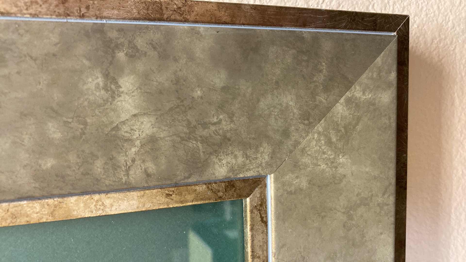 Photo 1 of OLIVE GREEN FRAMED TOMMY BAHAMA “TROPICAL VASE” ARTWORK 25” X 41”