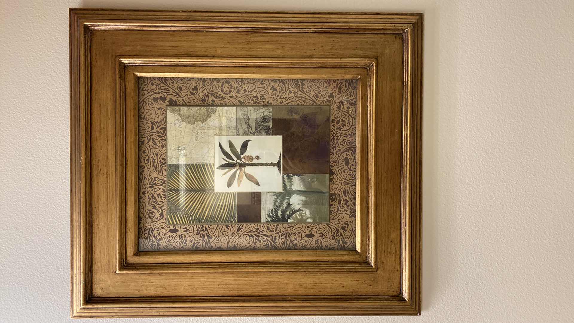 Photo 1 of WOOD FRAMED TOMMY BAHAMAS “TROPICAL” ARTWORK 26” X 31”