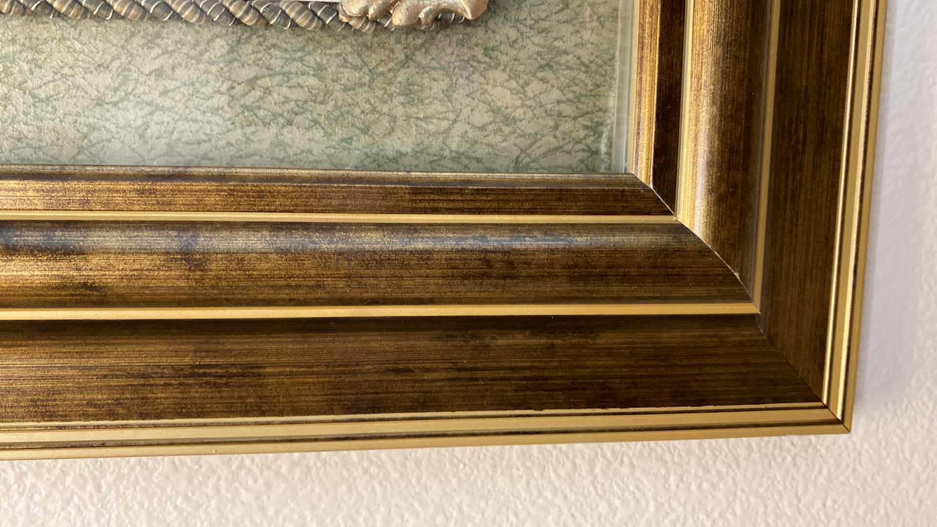 Photo 1 of WOOD FRAMED TOMMY BAHAMAS “TROPICAL PALM TREES” ARTWORK 23” X 25”