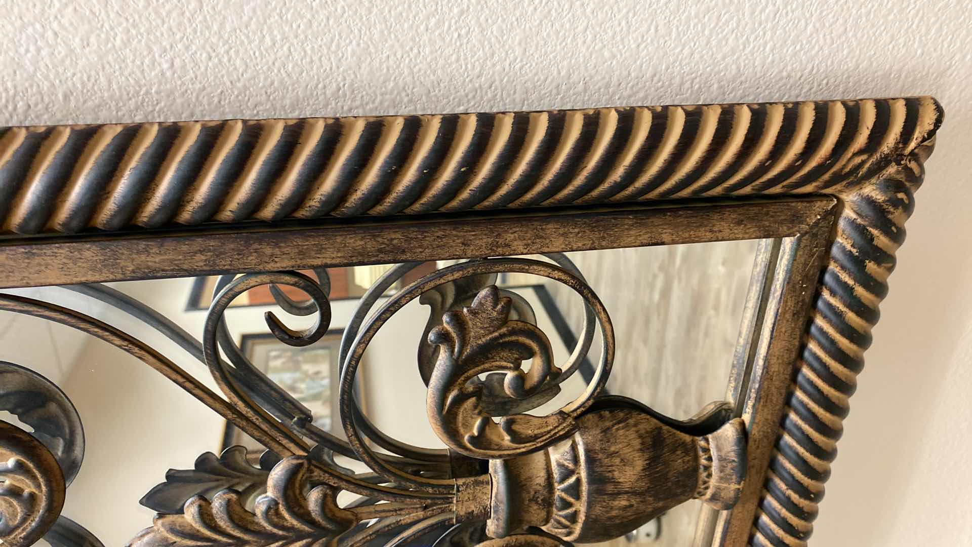 Photo 1 of IRON AND MIRRORED WALL ART 31” X 48”