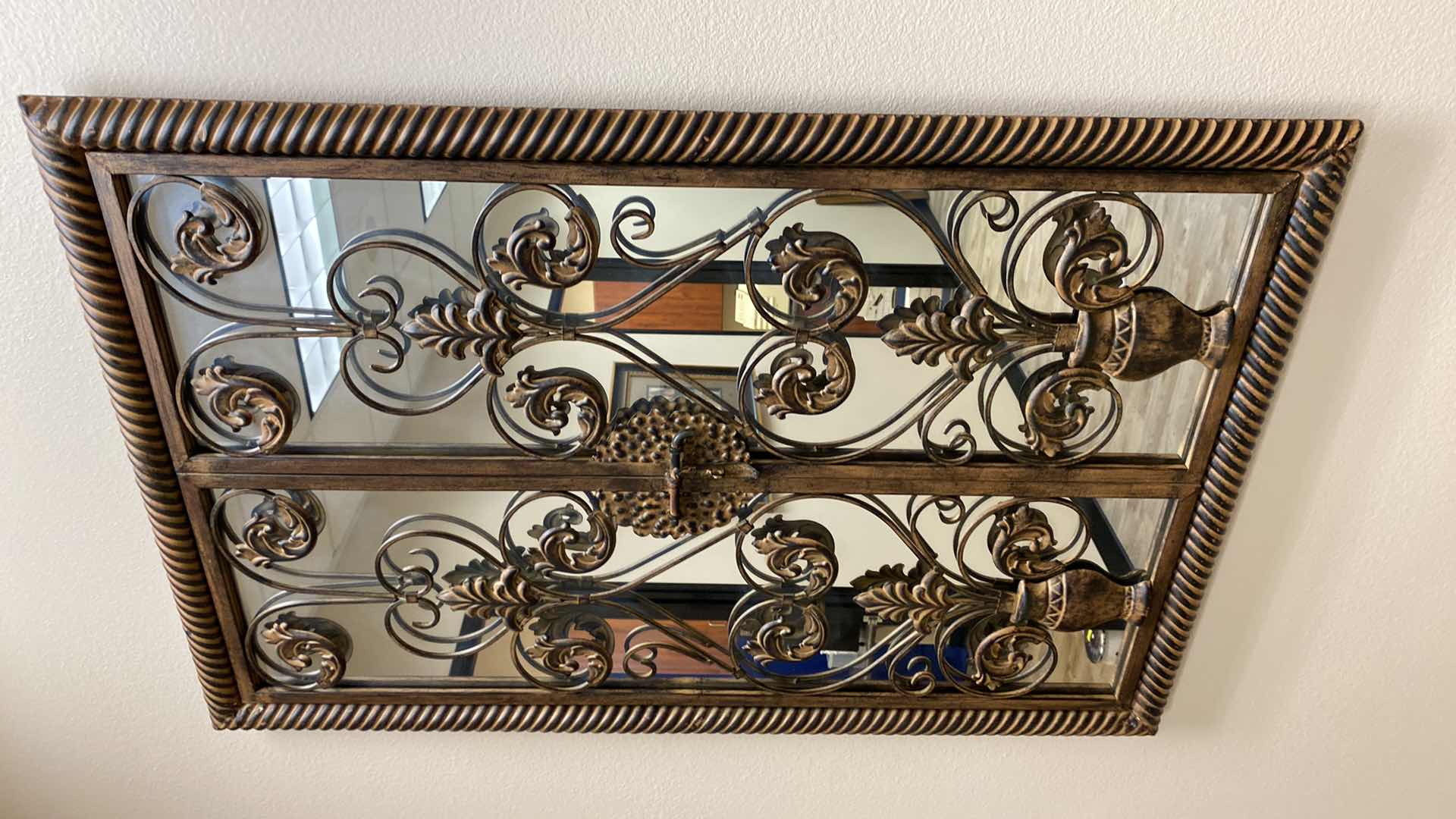 Photo 1 of IRON AND MIRRORED WALL ART 31” X 48”