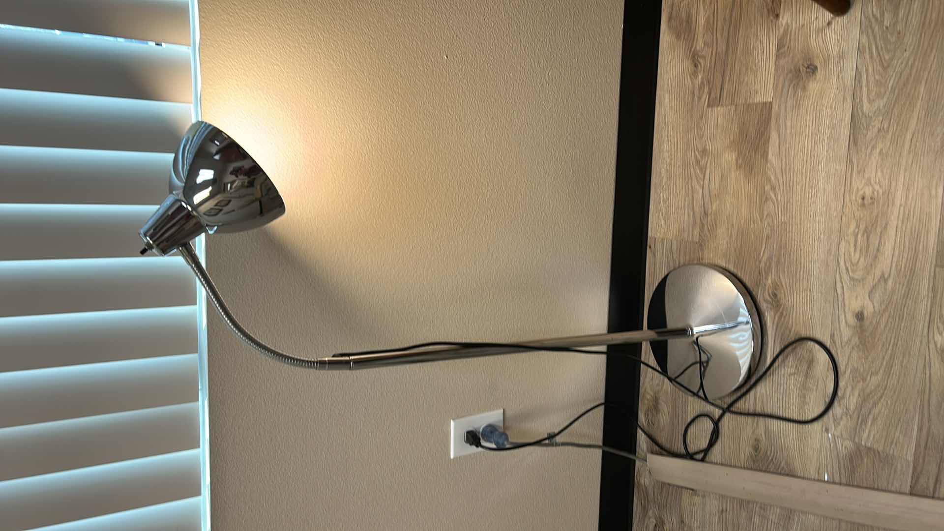 Photo 1 of ADJUSTABLE CHROME FLOOR LAMP H65”