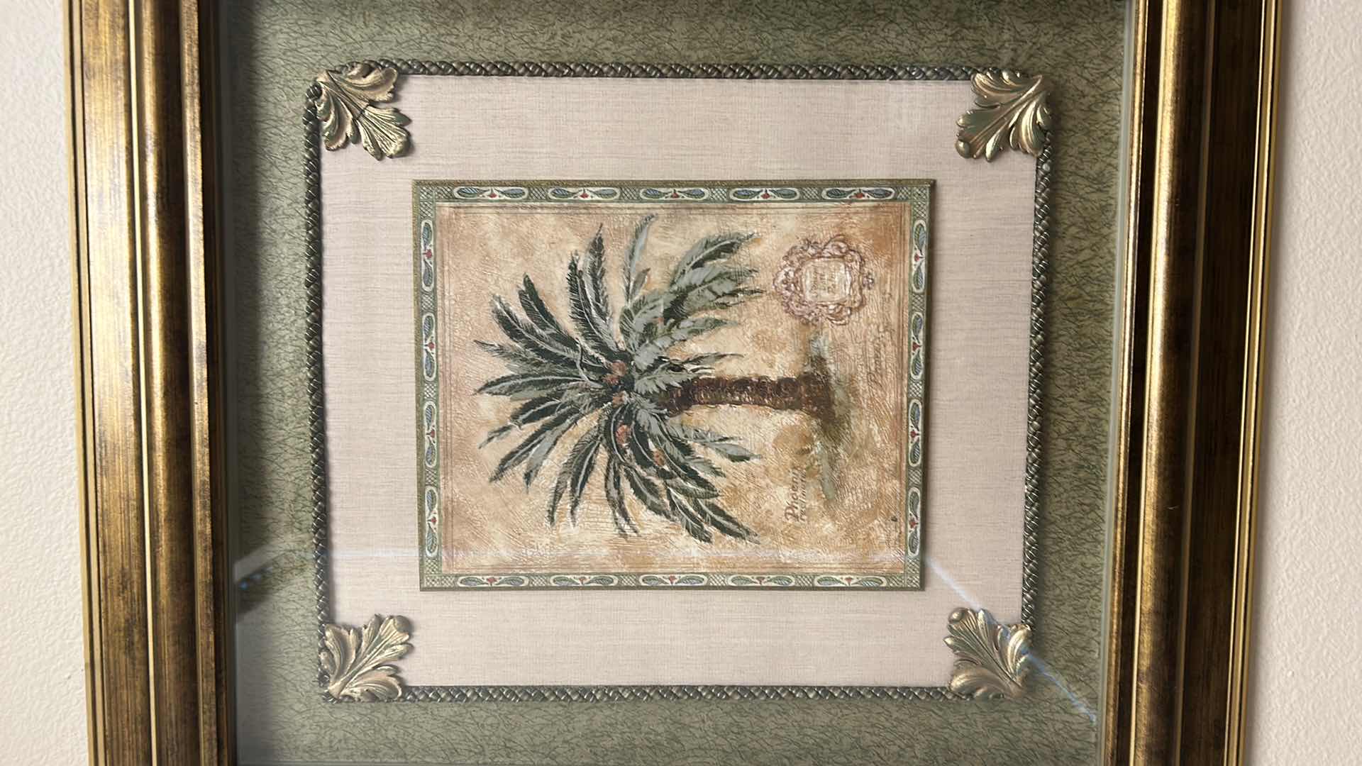 Photo 1 of GOLD TONED FRAMED DIMENSIONAL SHADOW BOX 23” x 25”