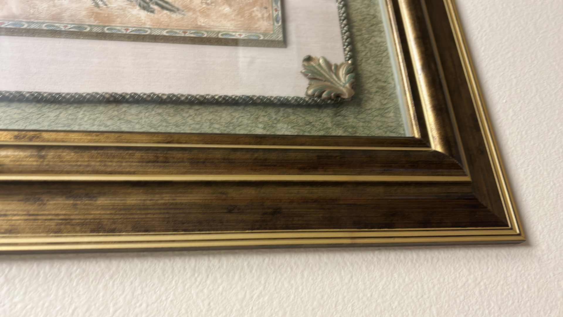 Photo 1 of GOLD TONED FRAMED DIMENSIONAL SHADOW BOX 23” x 25”