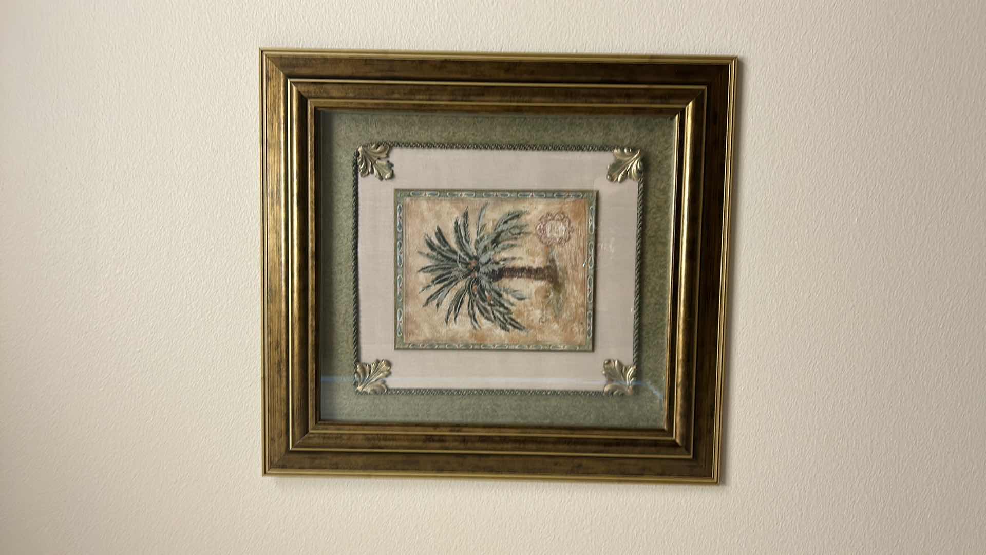 Photo 1 of GOLD TONED FRAMED DIMENSIONAL SHADOW BOX 23” x 25”