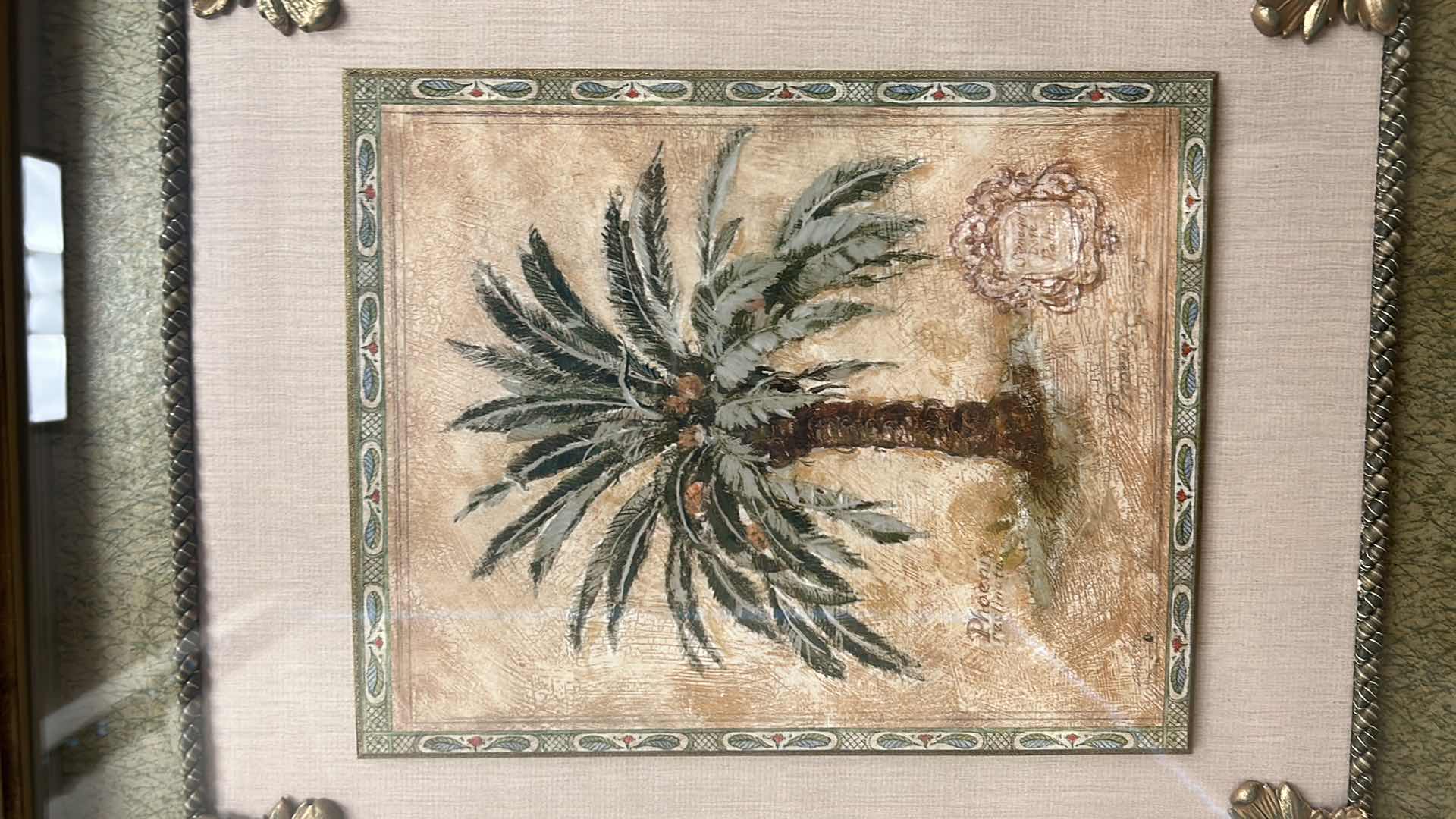 Photo 1 of GOLD TONED FRAMED DIMENSIONAL SHADOW BOX 23” x 25”