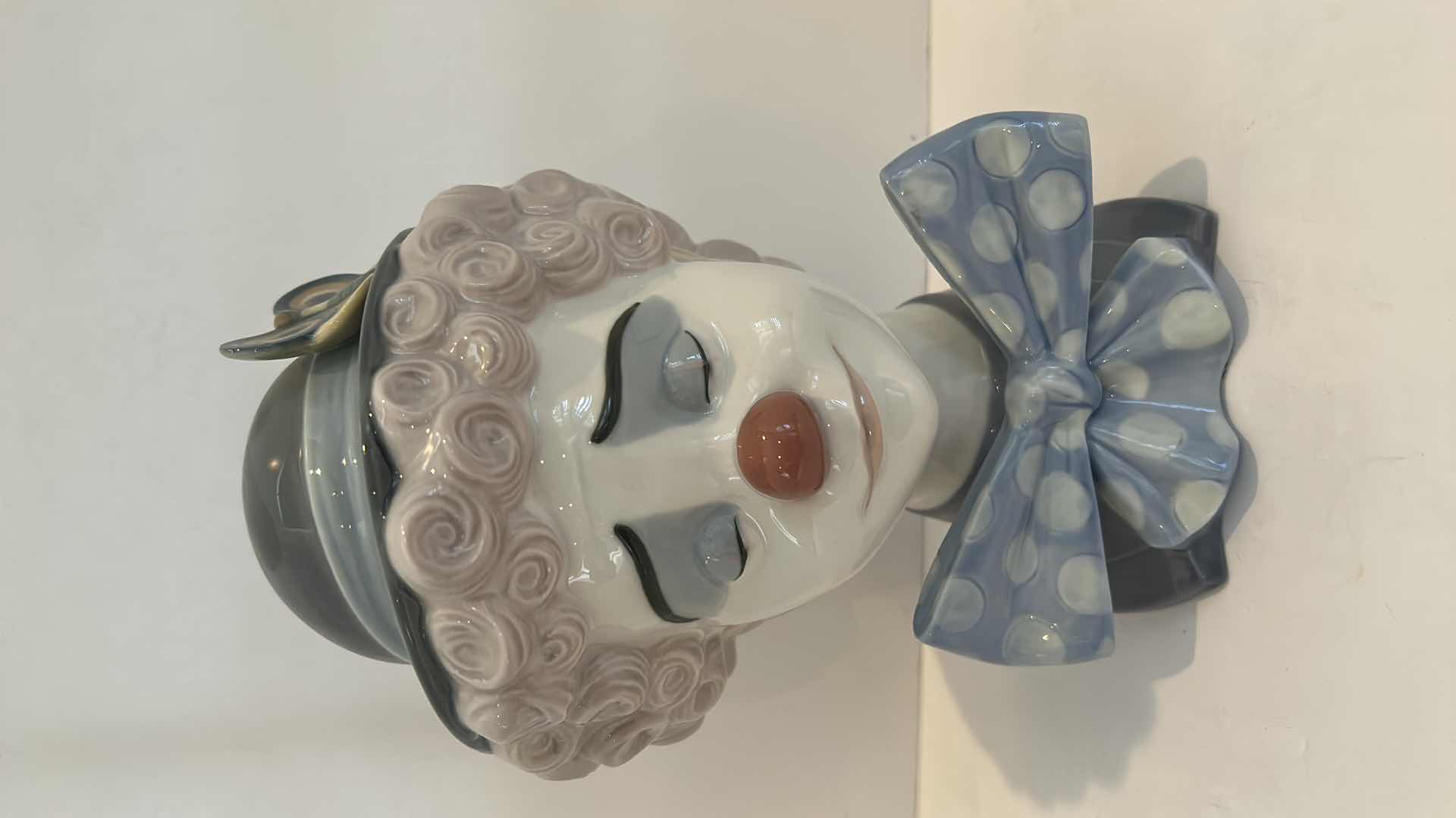 Photo 1 of LLADRO 9” PORCELAIN FIGURINE -"SAD CLOWN”
