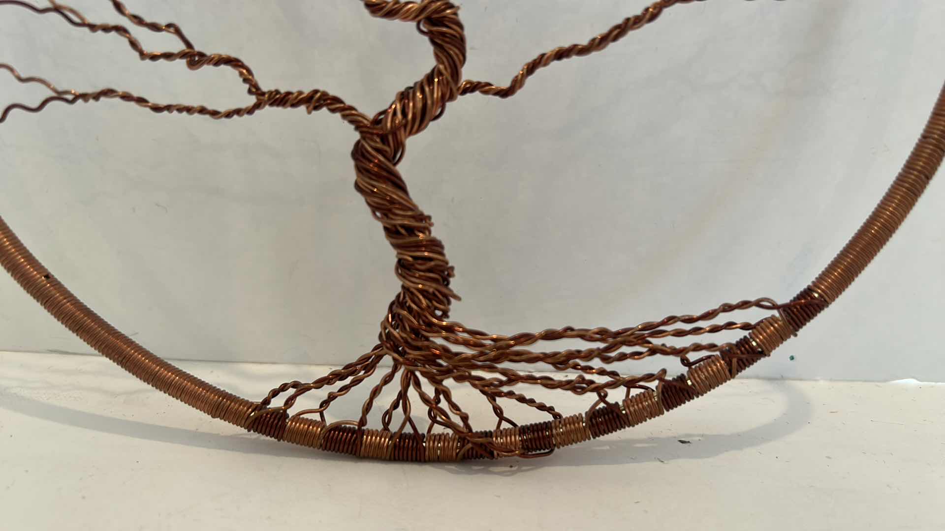 Photo 1 of TWISTED COPPER WIRE TREE WITH STONE MOON H8”