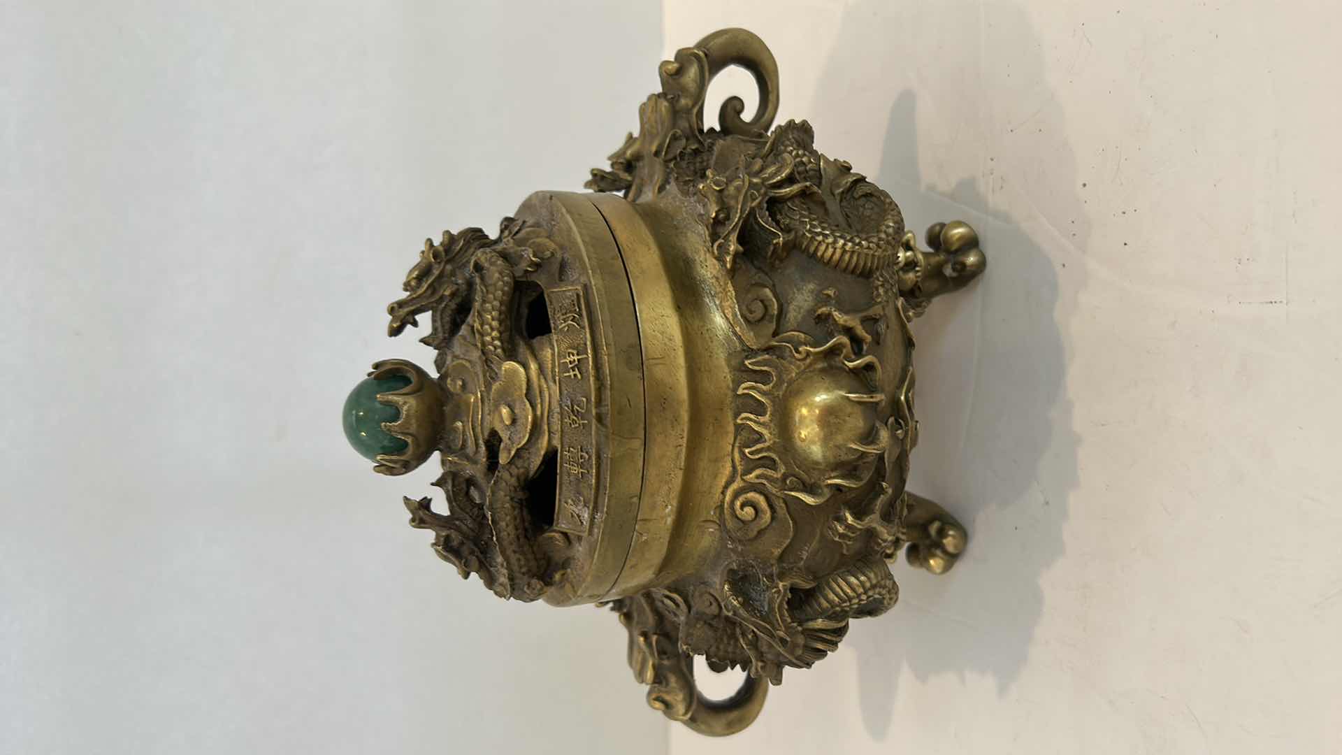 Photo 10 of Nine dragons brass Incense burner 11” x 8”