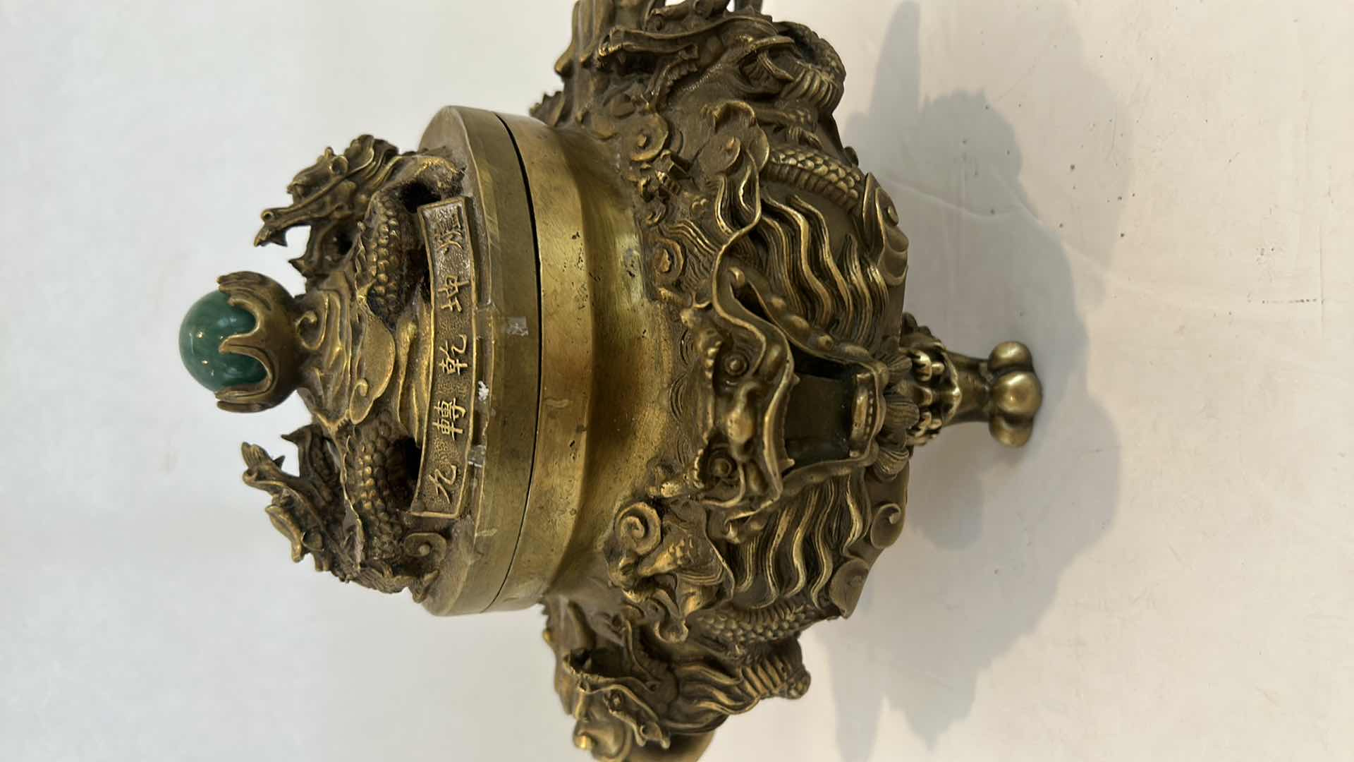 Photo 1 of Nine dragons brass Incense burner 11” x 8”
