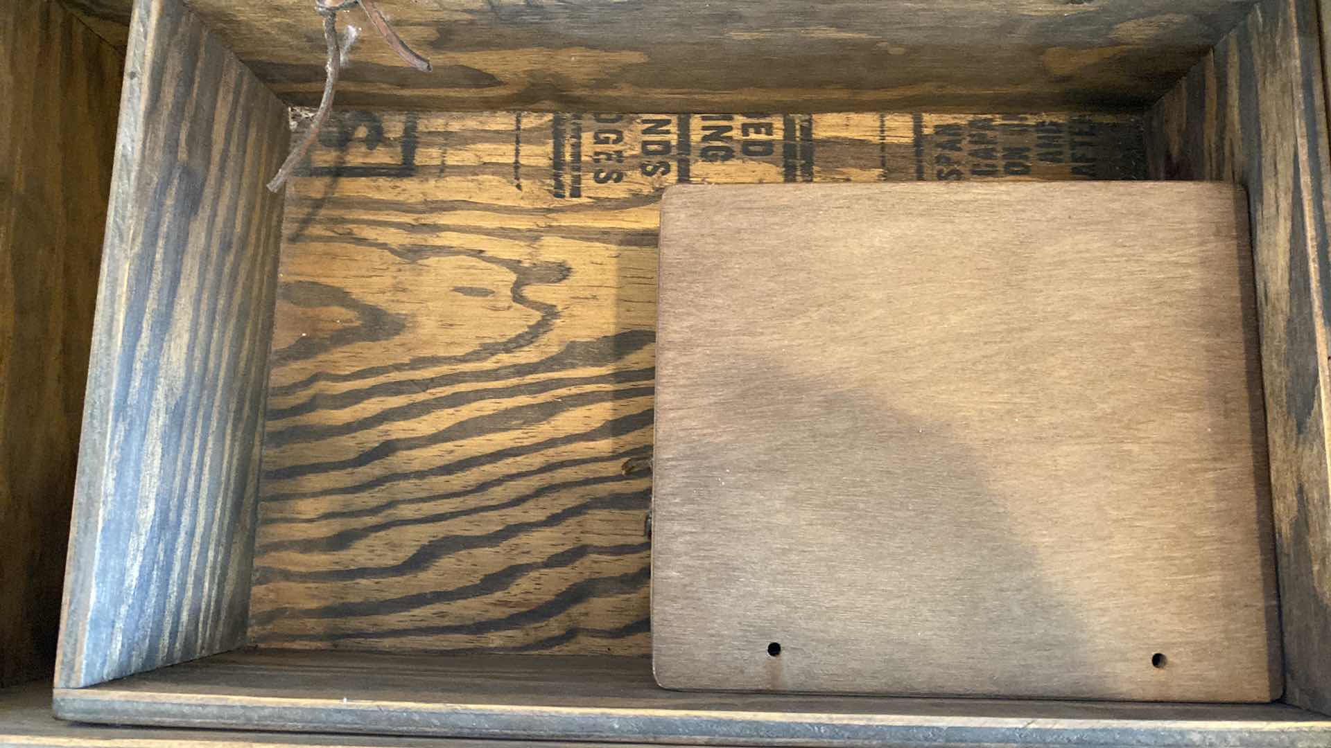 Photo 1 of 3-VINTAGE 1987 WOOD BOXES LARGEST 17” X 10” H5”