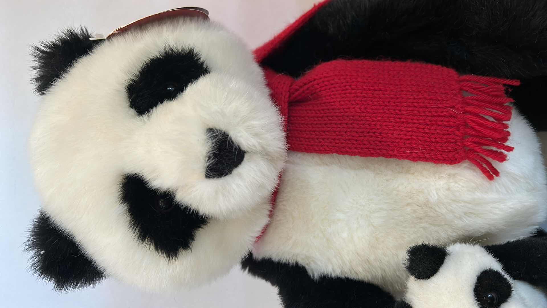 Photo 1 of GUND WISH 2001 GIANT PANDA BEAR W BABY H18”