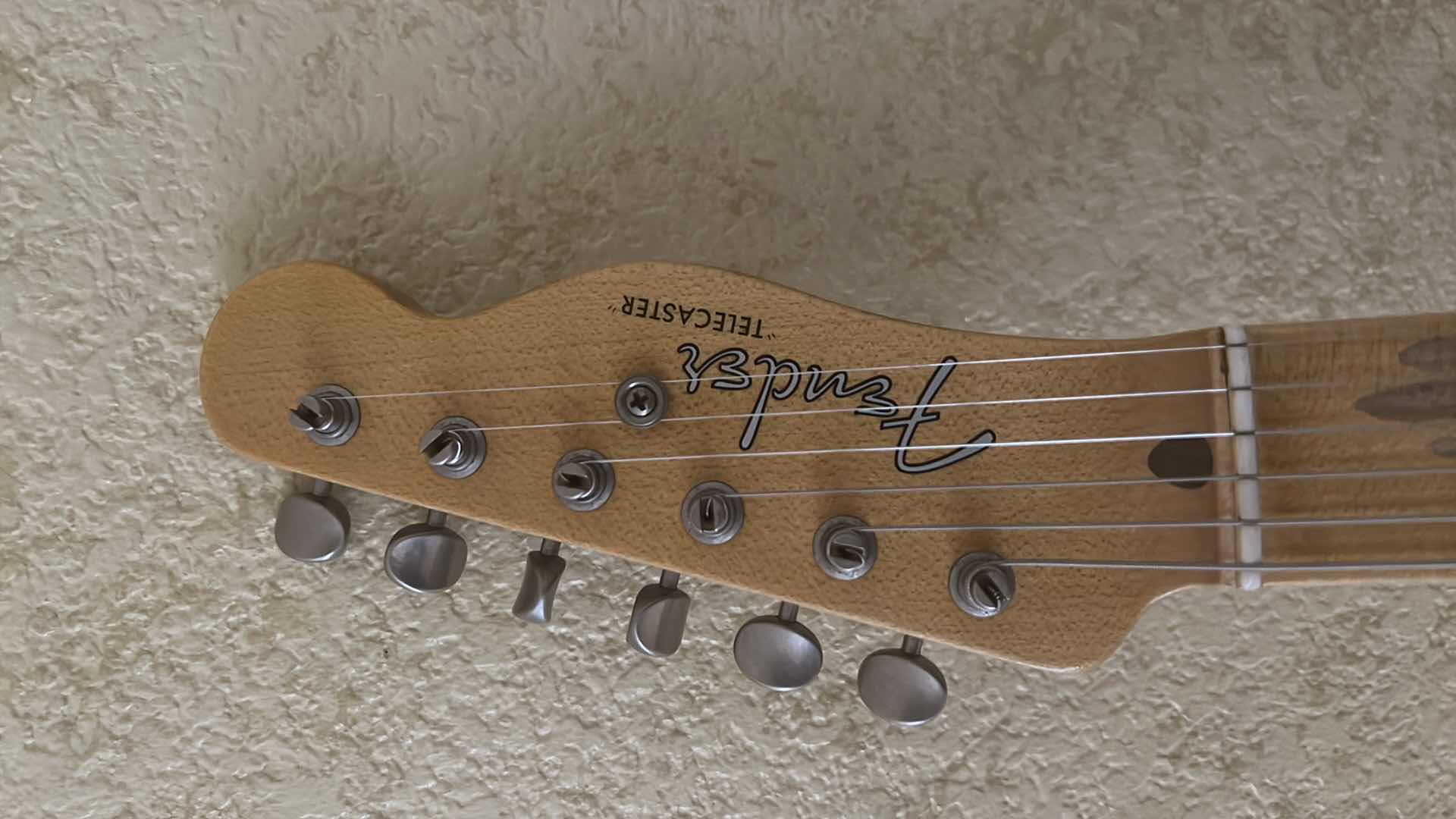 Photo 9 of FENDER CUSTOM SHOP JOE BONAMASSA VINTAGE COLLECTOR SERIES 1955 MASTERBUILT BY YURIY SHISHKOV 2-TONE SUNBURST TELECASTER SIGNED GUITAR W COA & ACCESSORIES