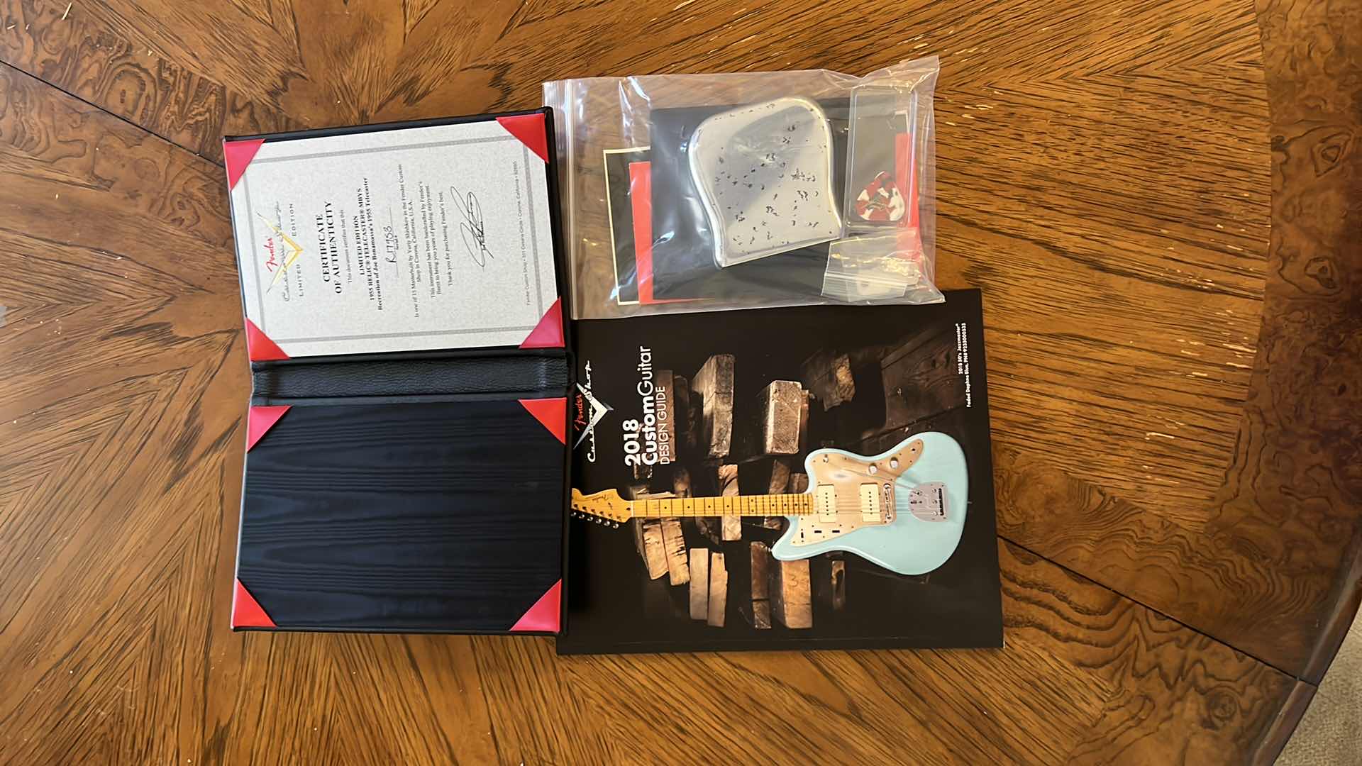 Photo 11 of FENDER CUSTOM SHOP JOE BONAMASSA VINTAGE COLLECTOR SERIES 1955 MASTERBUILT BY YURIY SHISHKOV 2-TONE SUNBURST TELECASTER SIGNED GUITAR W COA & ACCESSORIES