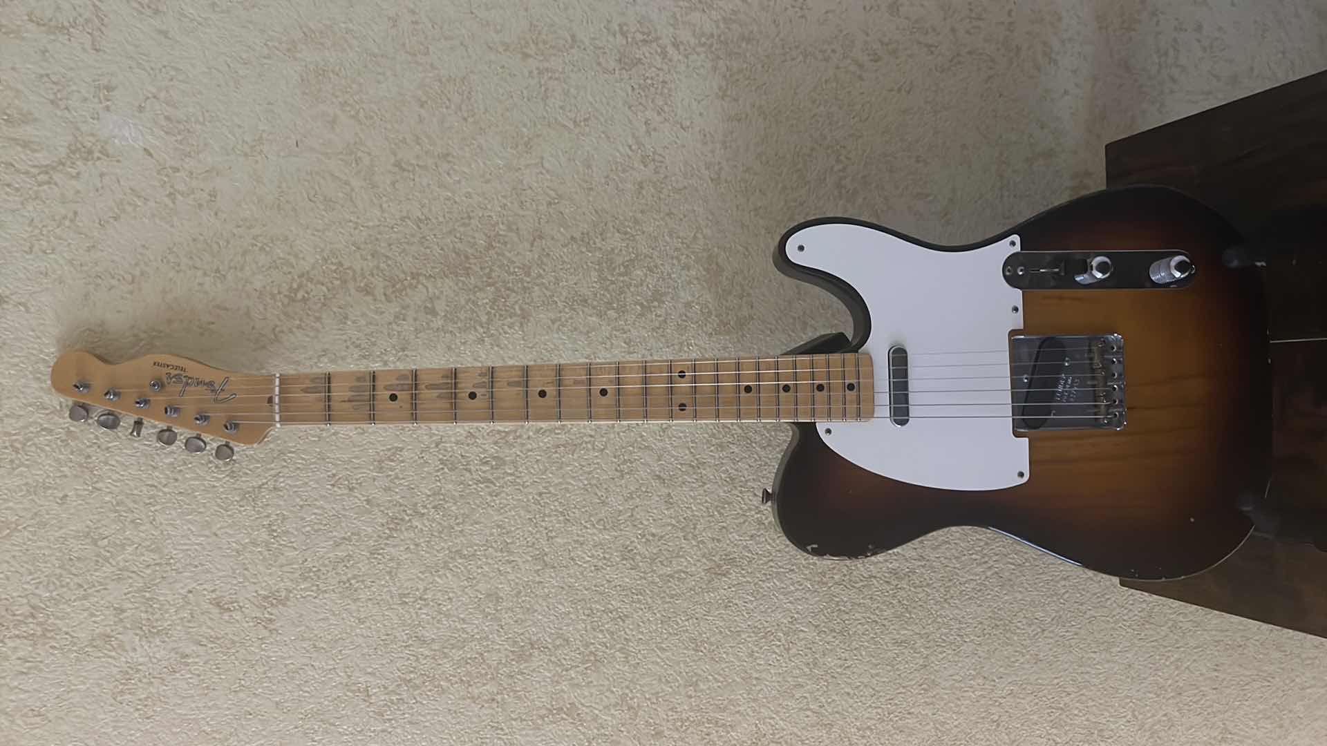 Photo 1 of FENDER CUSTOM SHOP JOE BONAMASSA VINTAGE COLLECTOR SERIES 1955 MASTERBUILT BY YURIY SHISHKOV 2-TONE SUNBURST TELECASTER SIGNED GUITAR W COA & ACCESSORIES