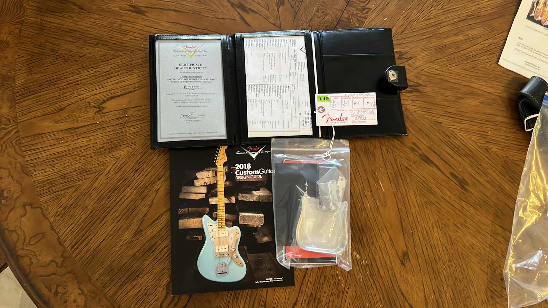 Photo 11 of FENDER CUSTOM SHOP JOE BONAMASSA VINTAGE COLLECTOR SERIES SPECIAL MOD 1955 RELIC TELECASTER 3-COLOR SUNBURST GUITAR W. COA & ACCESSORIES