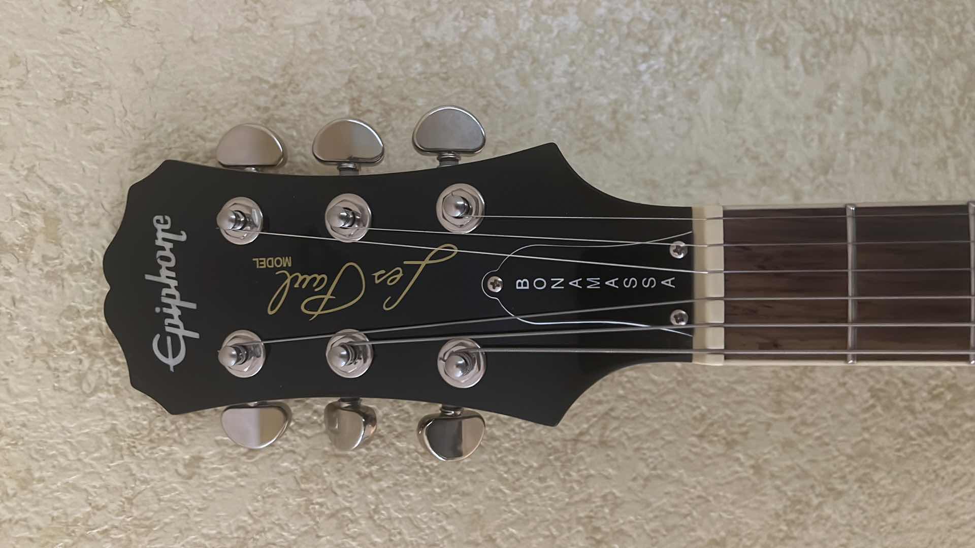 Photo 1 of LIMITED EDITION CUSTOM SHOP EPIPHONE “LES PAUL MODEL” BONAMASSA SIGNED ELECTRIC GUITAR W COA & ACCESSORIES