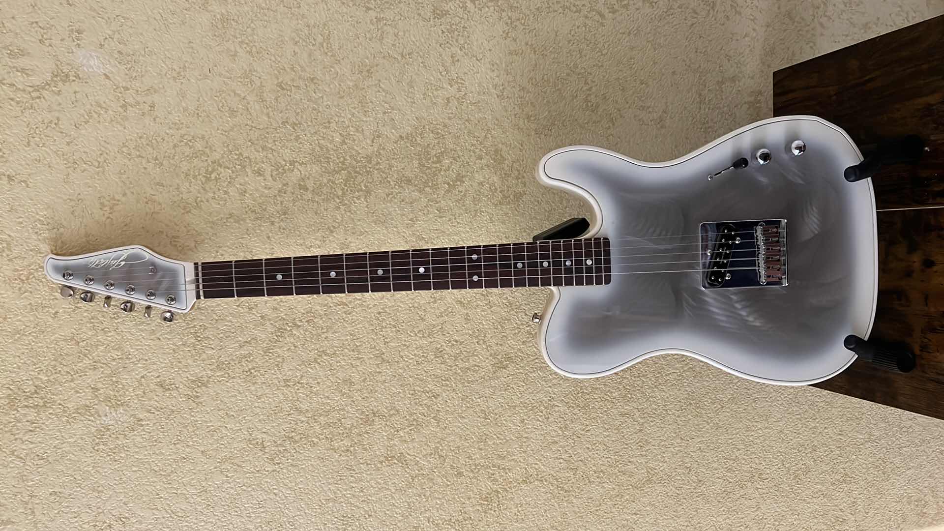 Photo 1 of GIGLIOTTI SIGNED WHITE ELECTRIC GUITAR