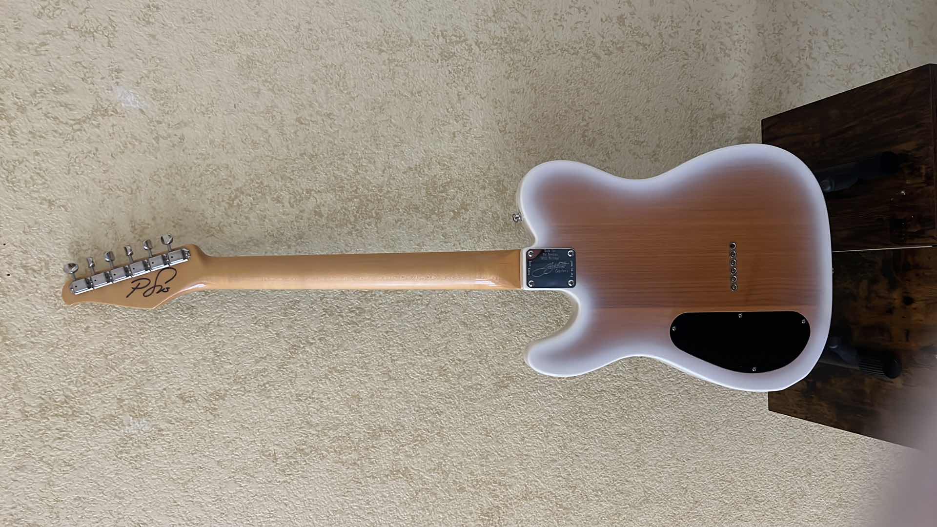 Photo 1 of GIGLIOTTI SIGNED WHITE ELECTRIC GUITAR