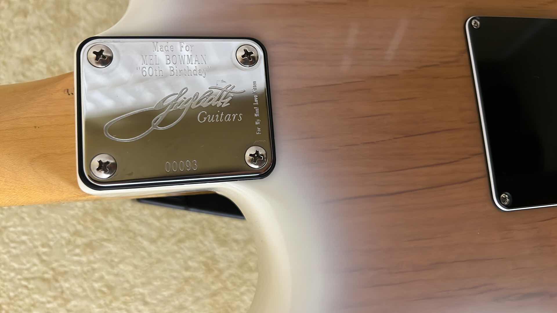 Photo 1 of GIGLIOTTI SIGNED ELECTRIC GUITAR W COA