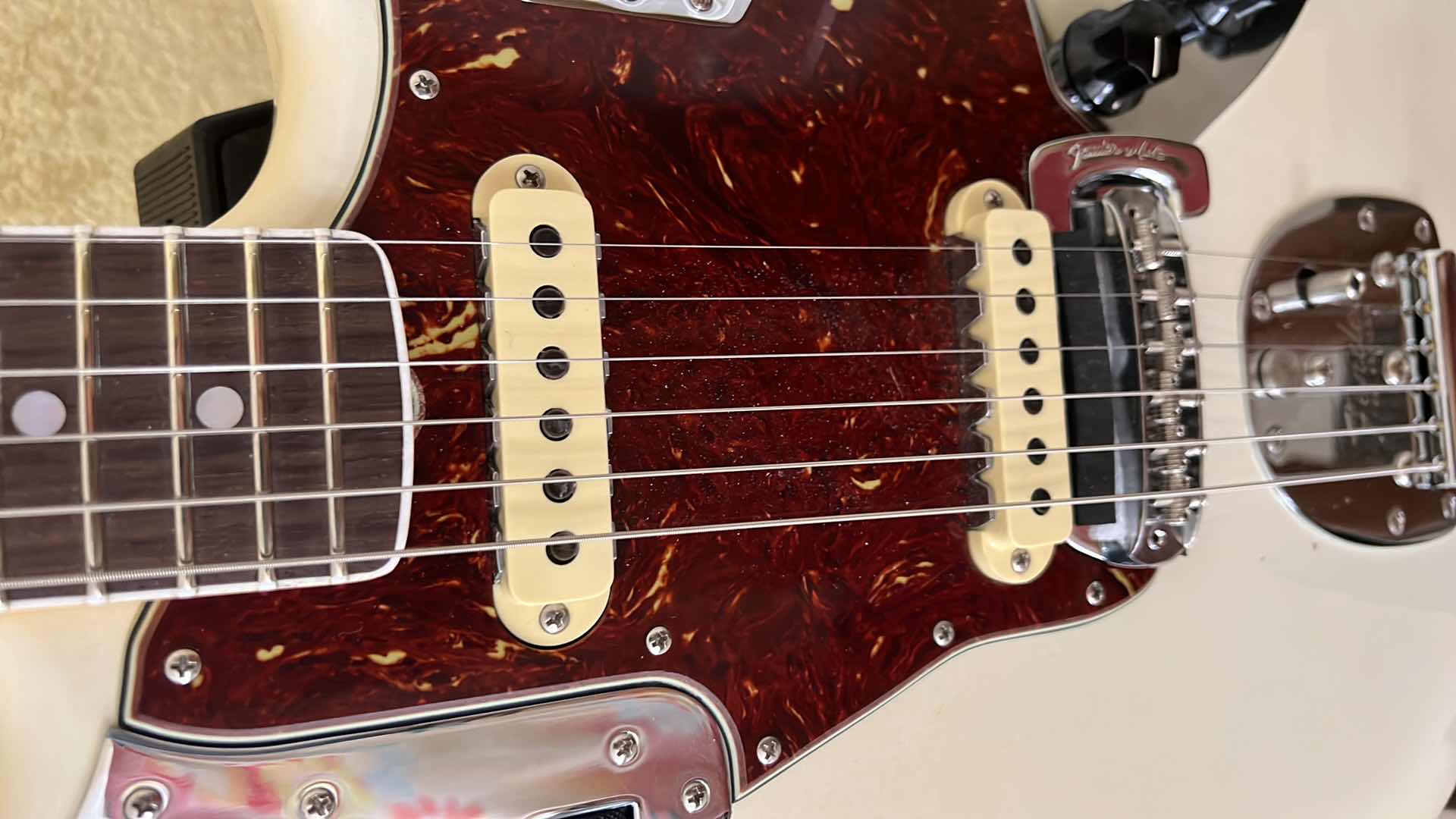 Photo 12 of FENDER CUSTOM SHOP &#x27;66 JAGUAR DELUXE CLASSIC ELECTRIC GUITAR AGED OLYMPIC WHITE (COA &amp; ORIGINAL PAPERWORK INCLUDED)