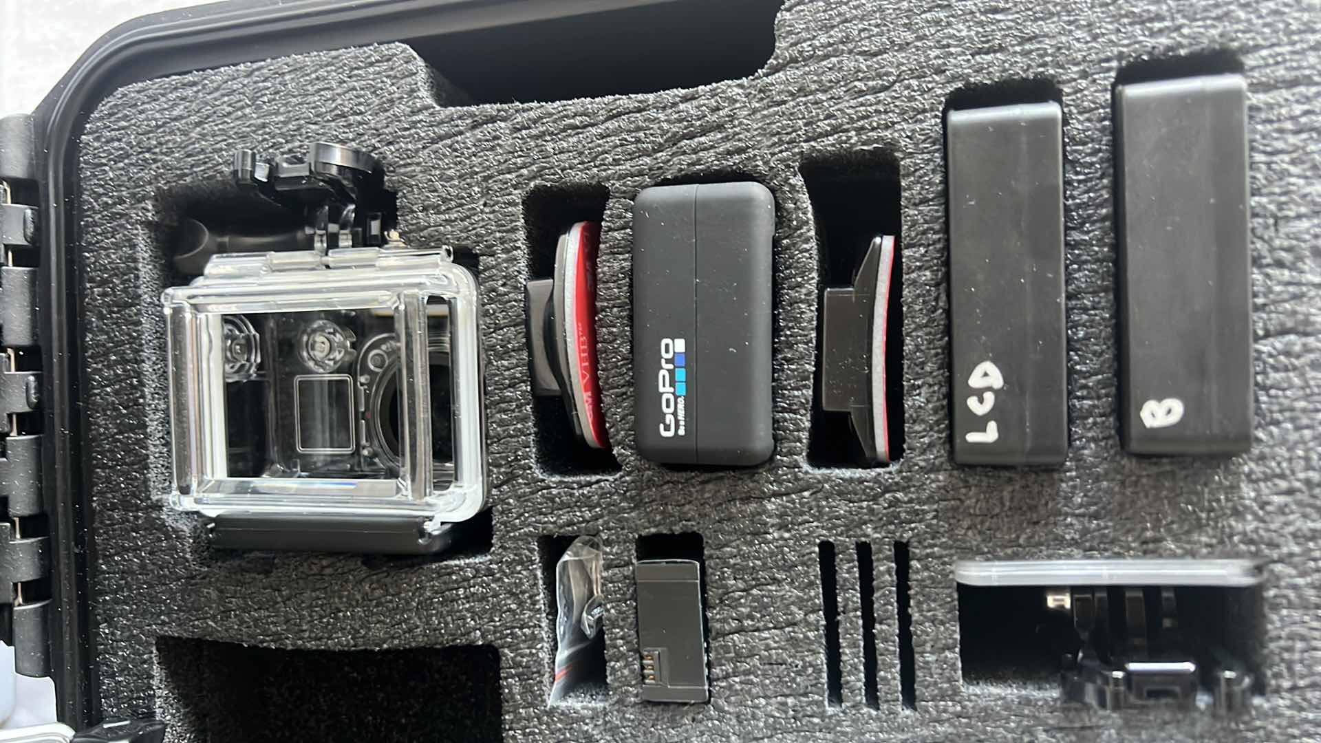 Photo 4 of GO PRO HERO 3+ W ACCESSORIES & BLACK HARDCOVER STORAGE CASE