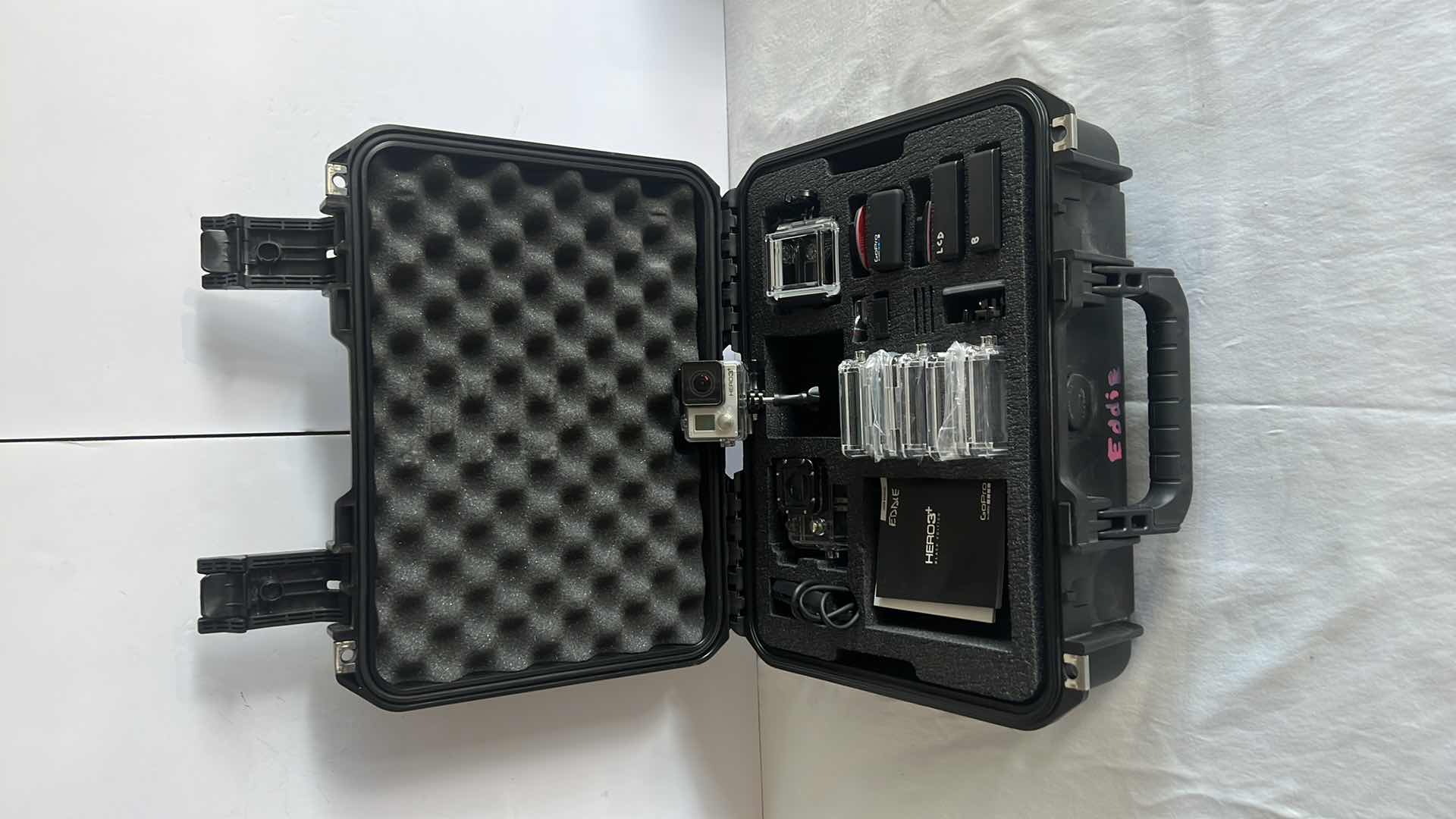 Photo 2 of GO PRO HERO 3+ W ACCESSORIES & BLACK HARDCOVER STORAGE CASE