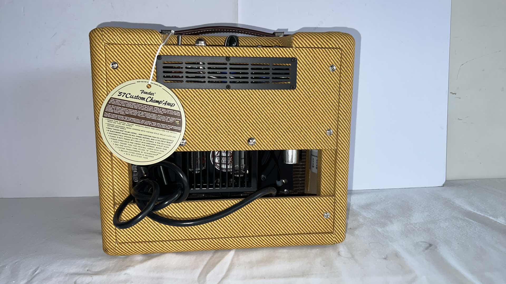 Photo 1 of FENDER '57 CUSTOM CHAMP TUBE GUITAR AMP W LACQUERED TWEED  (13.5” x 7” H12”)