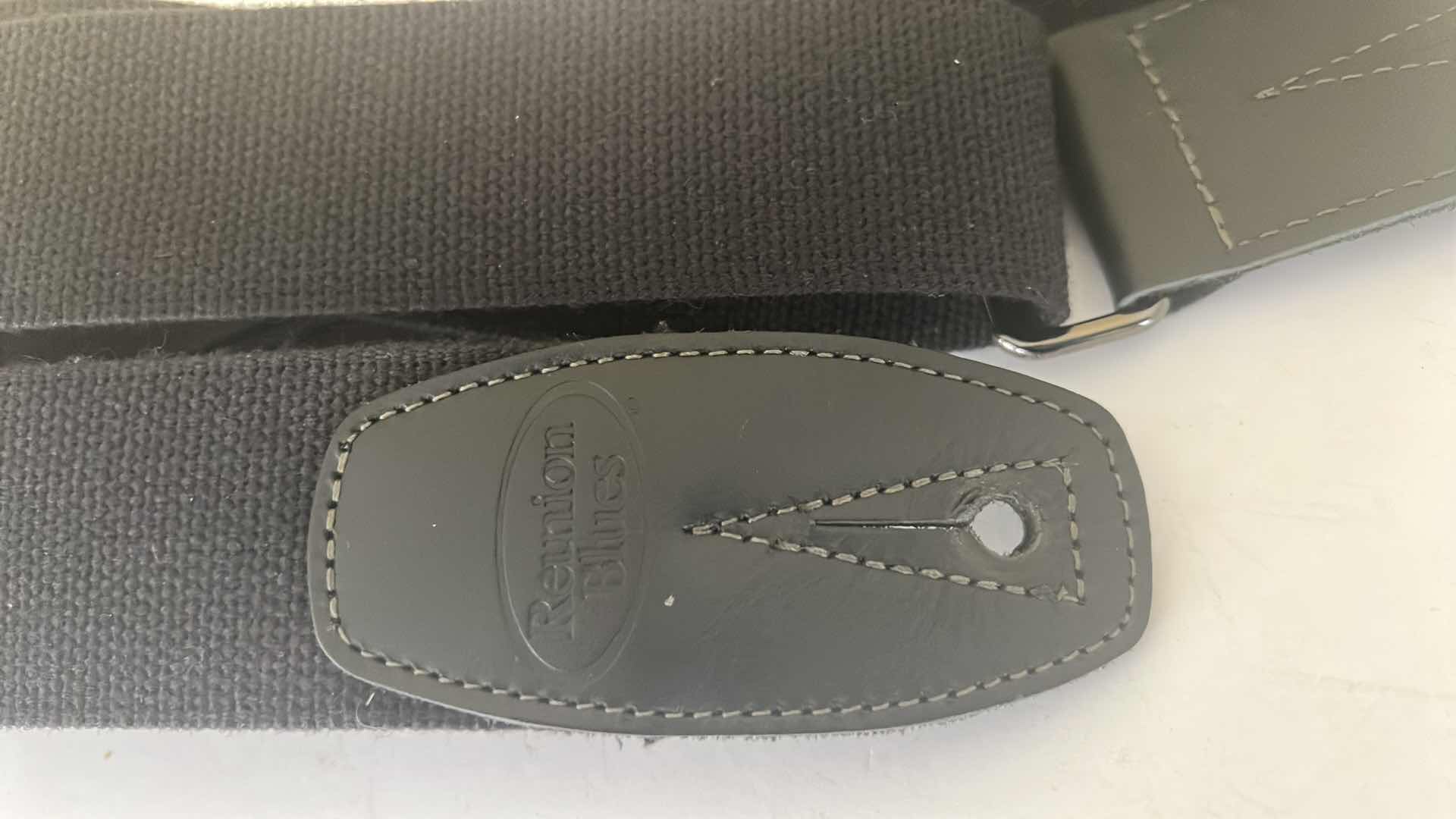 Photo 1 of REUNION BLUES BLACK NYLON GUITAR STRAP