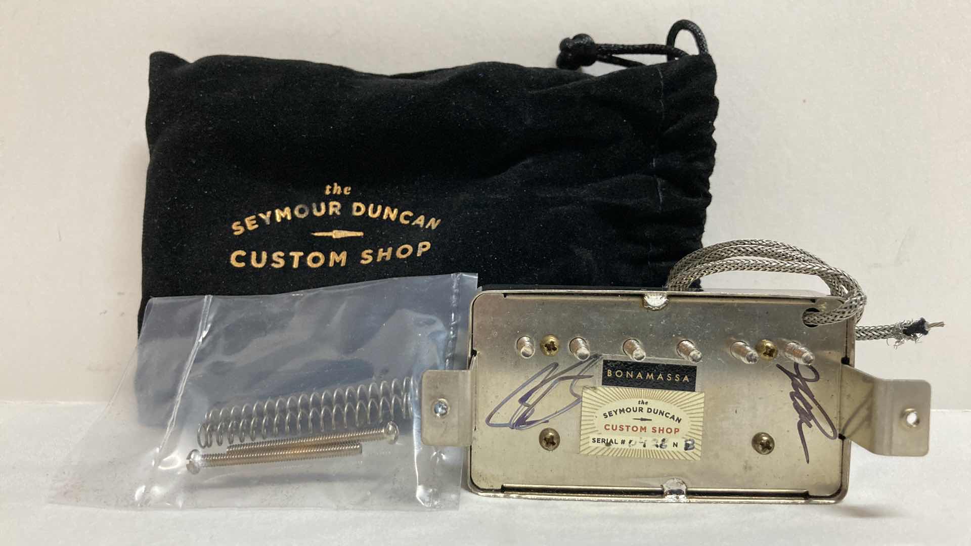 Photo 1 of SEYMOUR DUNCAN CUSTOM SHOP HUMBUCKER BONAMASSA AUTOGRAPHED BY JOE BONAMASSA SERIAL # 0428