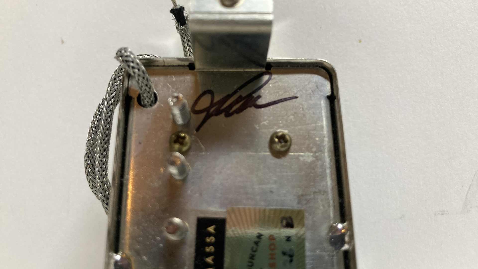Photo 1 of SEYMOUR DUNCAN CUSTOM SHOP HUMBUCKER BONAMASSA AUTOGRAPHED BY JOE BONAMASSA SERIAL # 0428