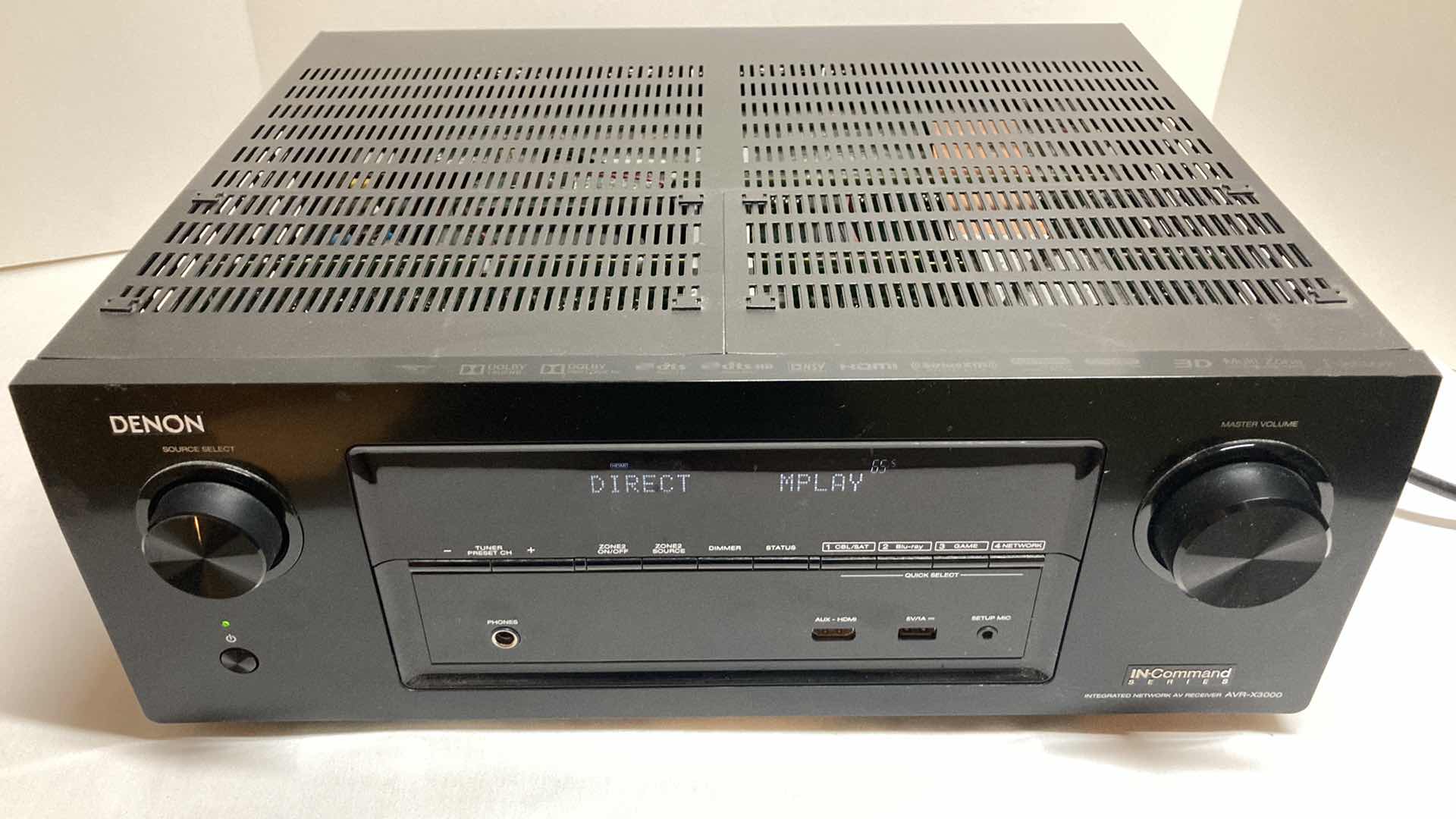 Photo 1 of DENON INTEGRATED NETWORK AV RECEIVER MODEL AVR-X3000