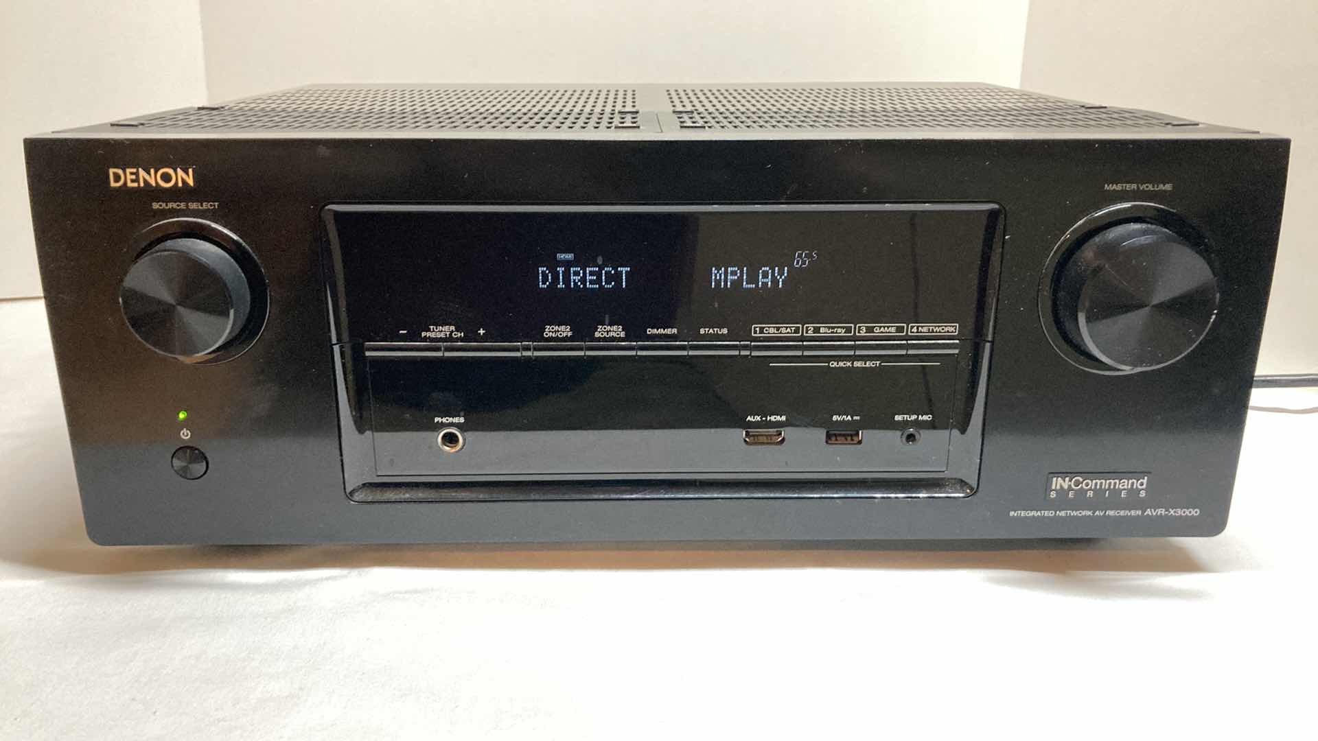 Photo 1 of DENON INTEGRATED NETWORK AV RECEIVER MODEL AVR-X3000
