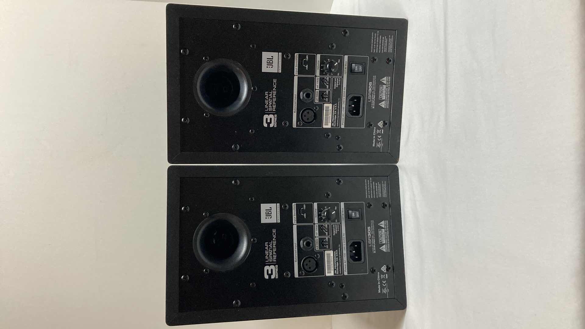 Photo 1 of JBL LINEAR SPATIAL REFERENCE BI-AMPLIFIED STUDIO MONITORS MODEL LSR305