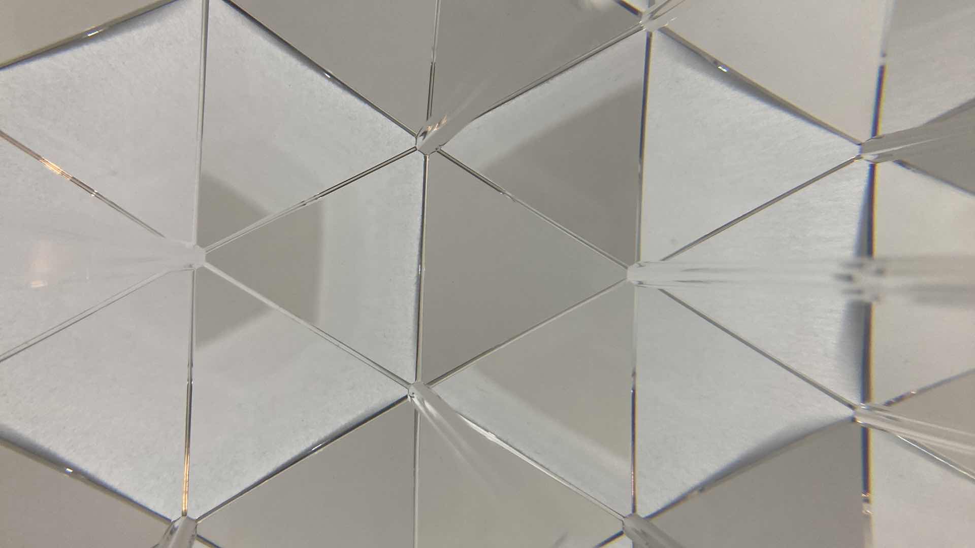 Photo 1 of AMLONG CRYSTAL OPTICAL GLASS TRIANGULAR PRISM W CASE 6” X 1.25” H1.25”