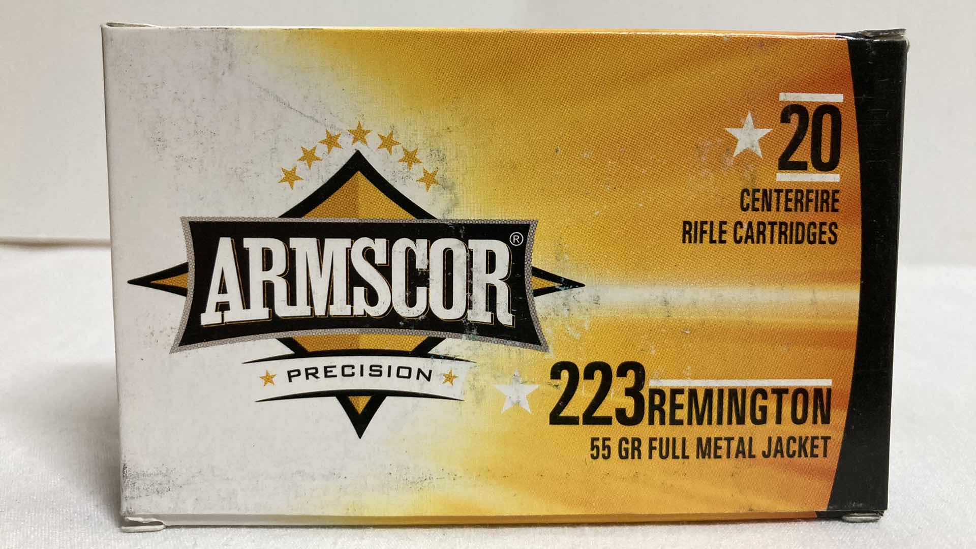 Photo 1 of NEW ARMSCOR .223 REM 55GR FMJ BRASS CASE AMMO (100RDS)